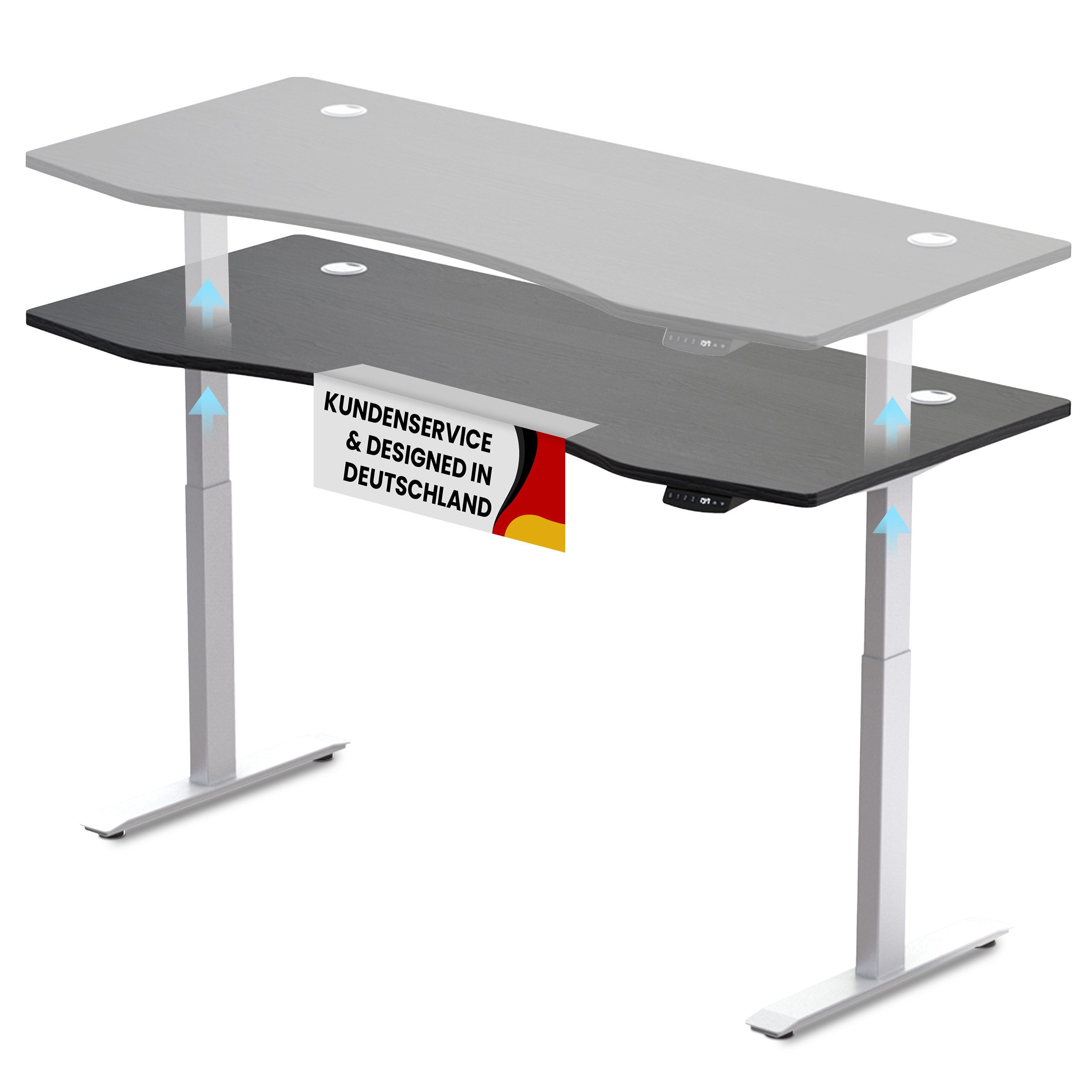 PROMAFIT Arbeitstisch Schreibtisch Stehtisch mit elektrischer günstig online kaufen