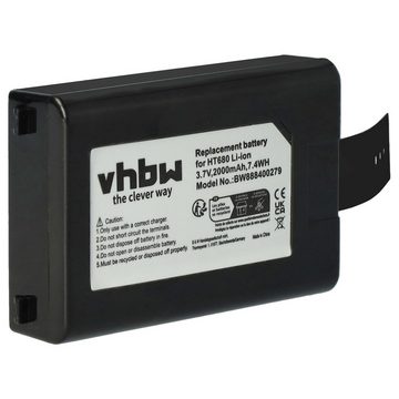 vhbw Ersatz für Unitech H16004-LI, AT16004-1 für Tablet-Akku Li-Ion 2000 mAh (3,7 V)