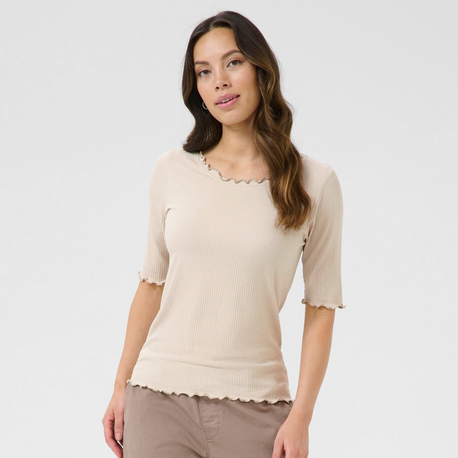 Cream T-Shirt CRRibba