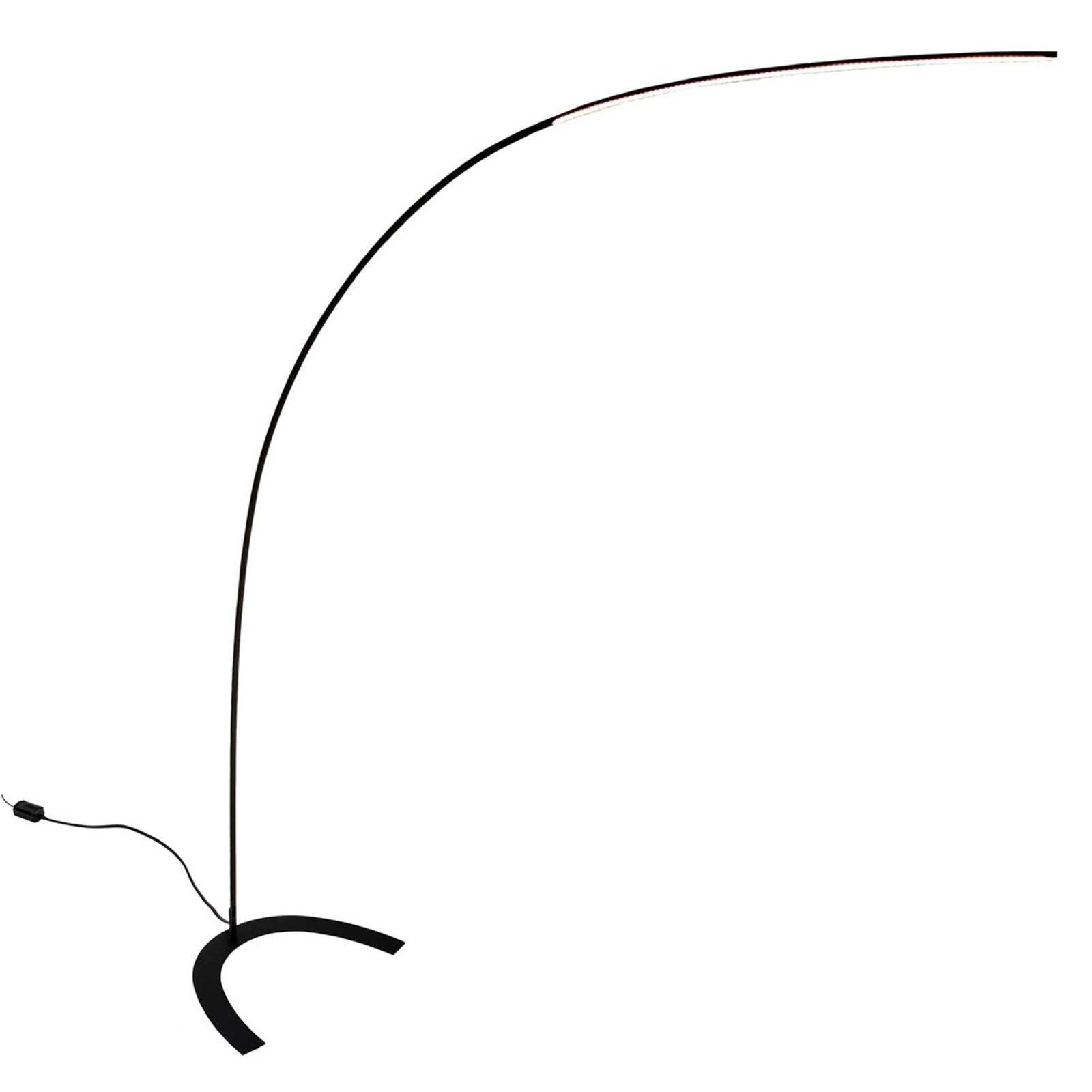 Lindby Bogenlampe Danua, Enthalten, 90 LEDs - 17 W gesamt, warmweiß
