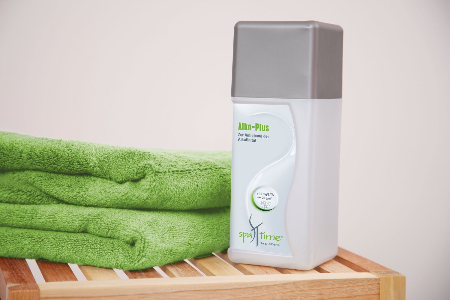 Bayrol Poolpflege SpaTime Alka-Plus® 1 kg, (Whirlpool-Pflegeset), Alka-Plus erhöht die Alkalinität (TA) Ihres Whirlpoolwassers.