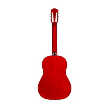Stagg Konzertgitarre SCL50-RED 4/4 klassische Gitarre mit Lindendecke, rot