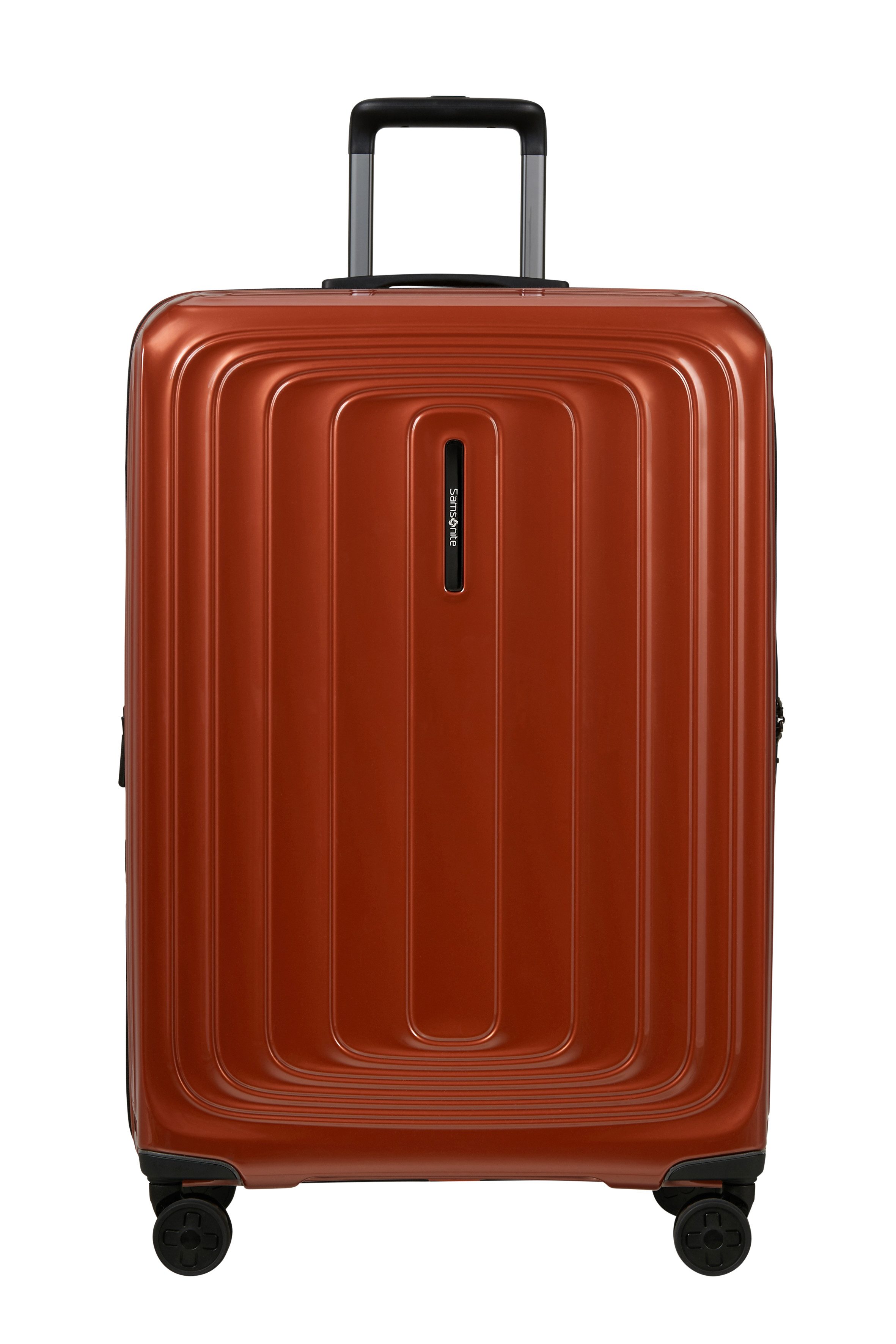 Samsonite Hartschalen-Trolley 2WANDER, 4 Rollen, aus robustem Polycarbonat, mit Adressetikett und Dehnfalte