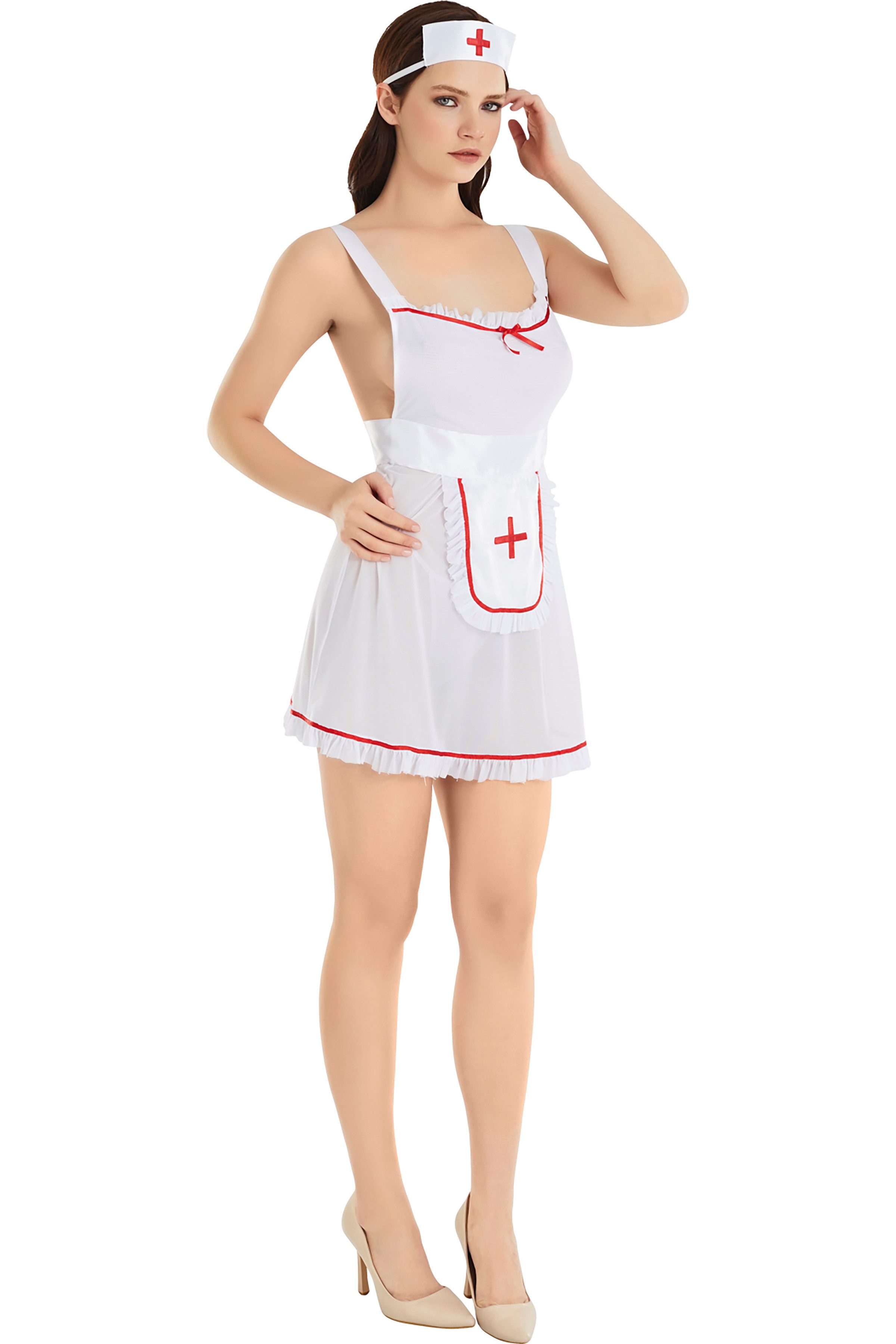Nachthemd Damen Krankenschwester-Kostüm – Sexy Unterwäsche günstig online kaufen