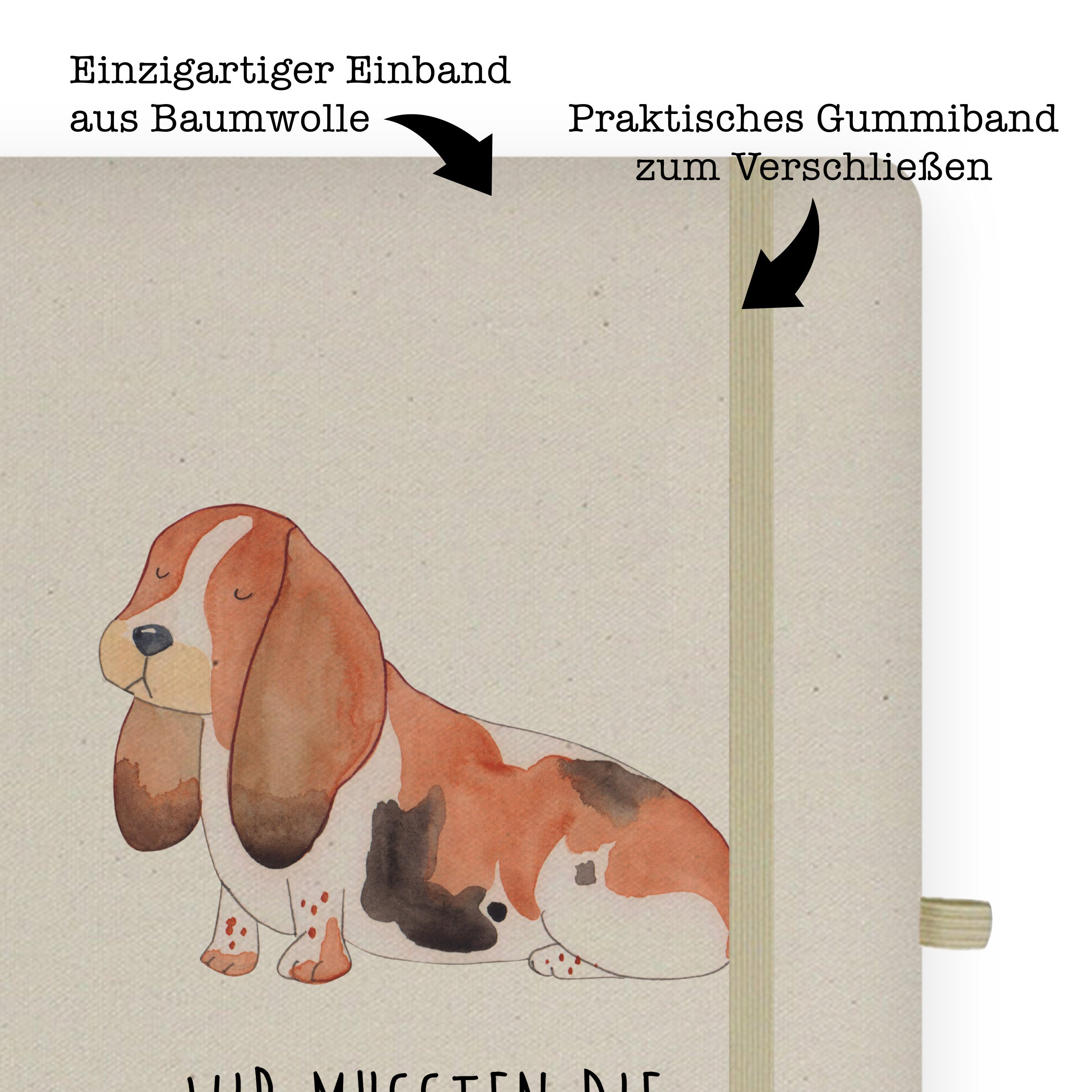 Notizbuch Transparent Hundeliebe, - Geschenk, Mrs. Hund Mr. Mrs. Basset Schreibbuch, & Panda Mr. & - Panda Hound