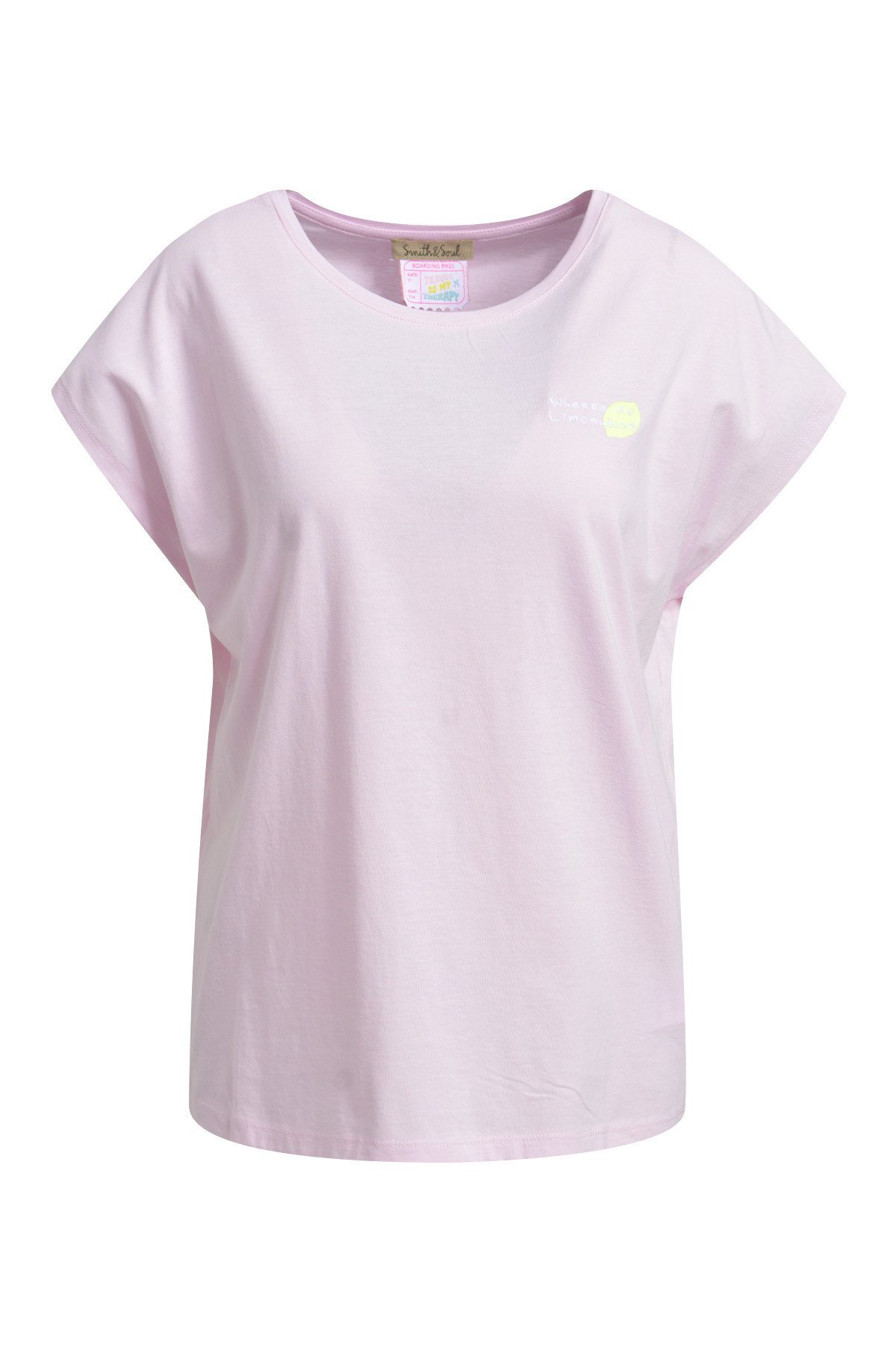 Smith & Soul Rundhalsshirt mit überschnittener Schulter günstig online kaufen