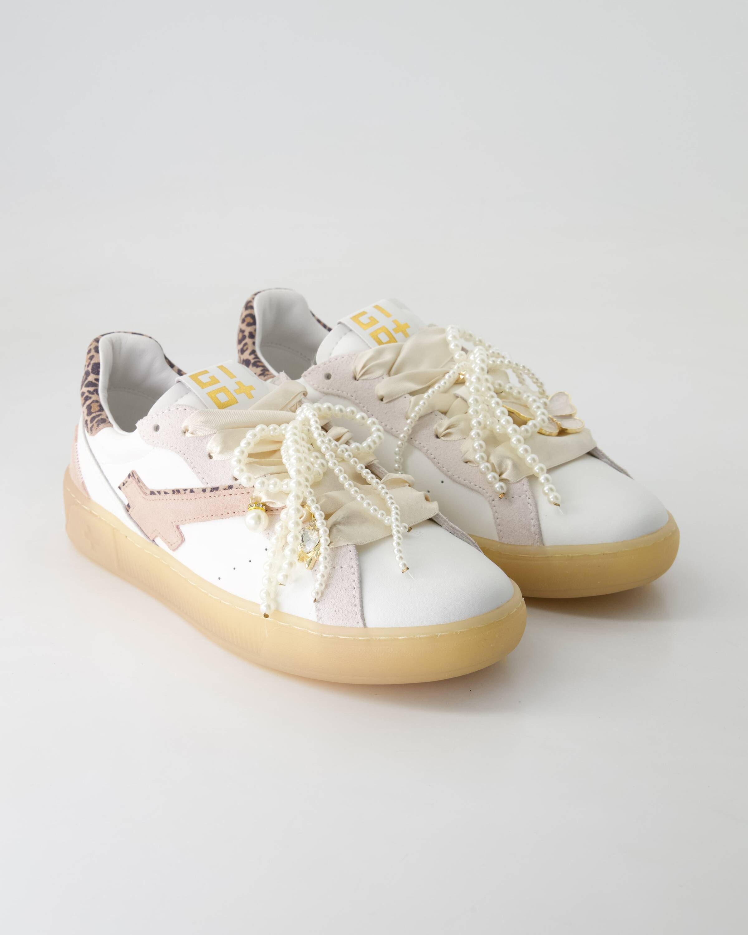 Gio+ Blue Sneaker Obermaterial: Leder und Leder günstig online kaufen