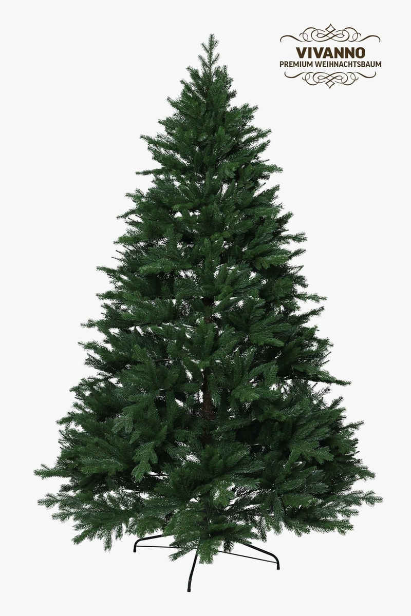 VIVANNO Künstlicher Weihnachtsbaum Künstlicher Weihnachtsbaum Premium Nordmanntanne, 270 cm hoch -, Nordmanntanne