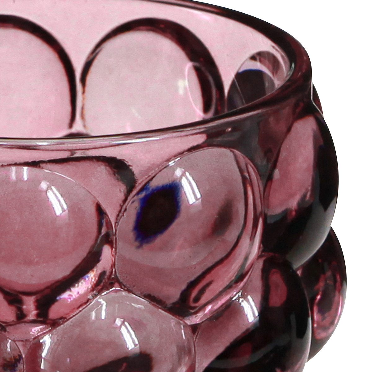 Viana Tischvase Kerzenhalter Glas Teelichthalter Berry Ø7cm H7cm Retro Vint günstig online kaufen