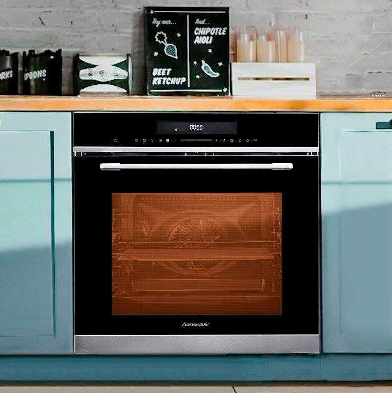 Hanseatic Backofen mit Mikrowelle 7NF30T0-E111E, Praktische Mikrowellen-Funktion: Für schnelles Aufwärmen
