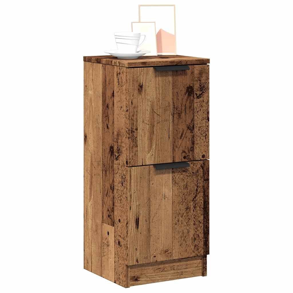 vidaXL Sideboard Sideboard Altholz-Optik 30x30x70 cm Holzwerkstoff (1 St)
