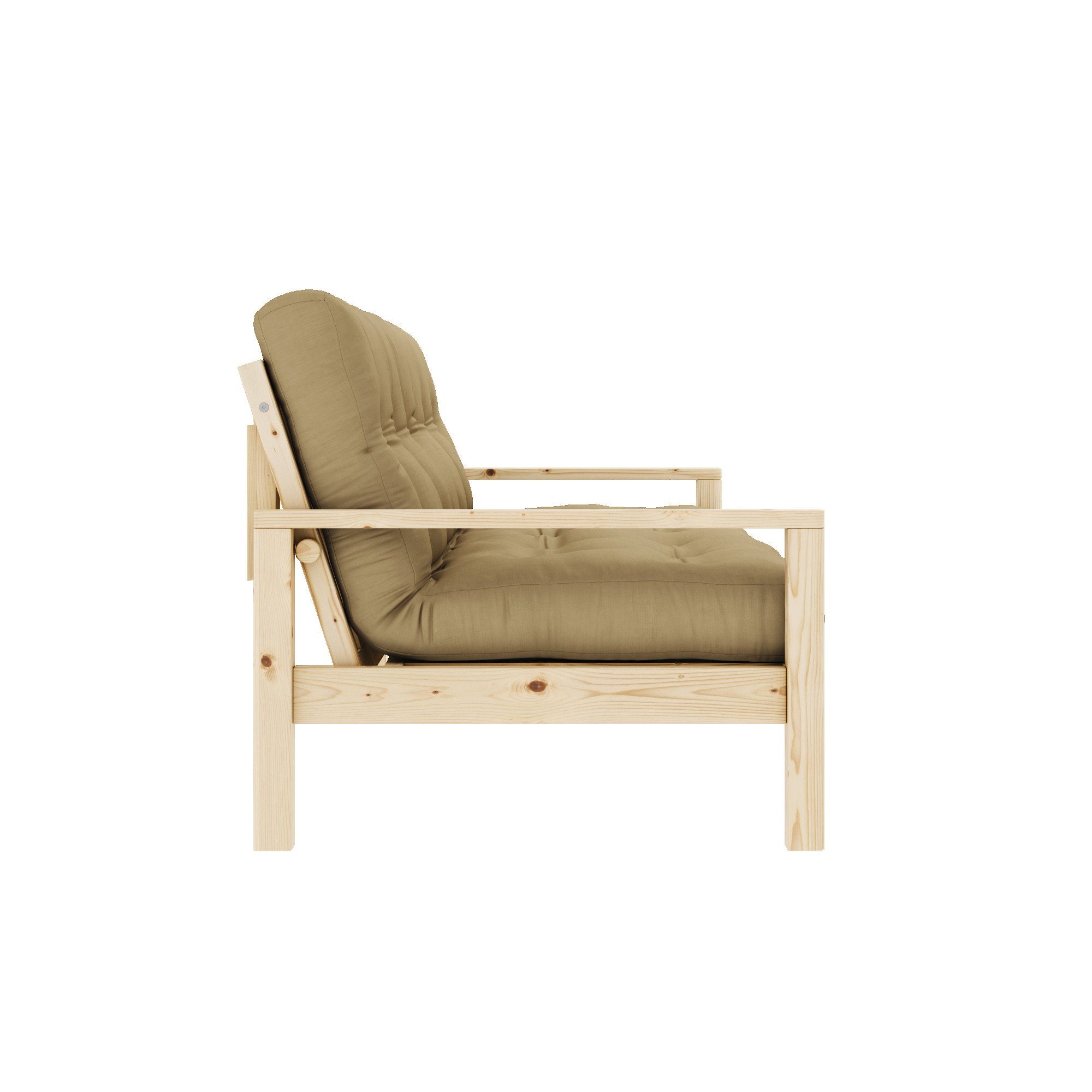 Klar Wheat Karup FSC-zertifiziert, lackiert beige mit KNOB, Schlafsofa Farben, Kiefer verschiedene | Design Futonmatratze,