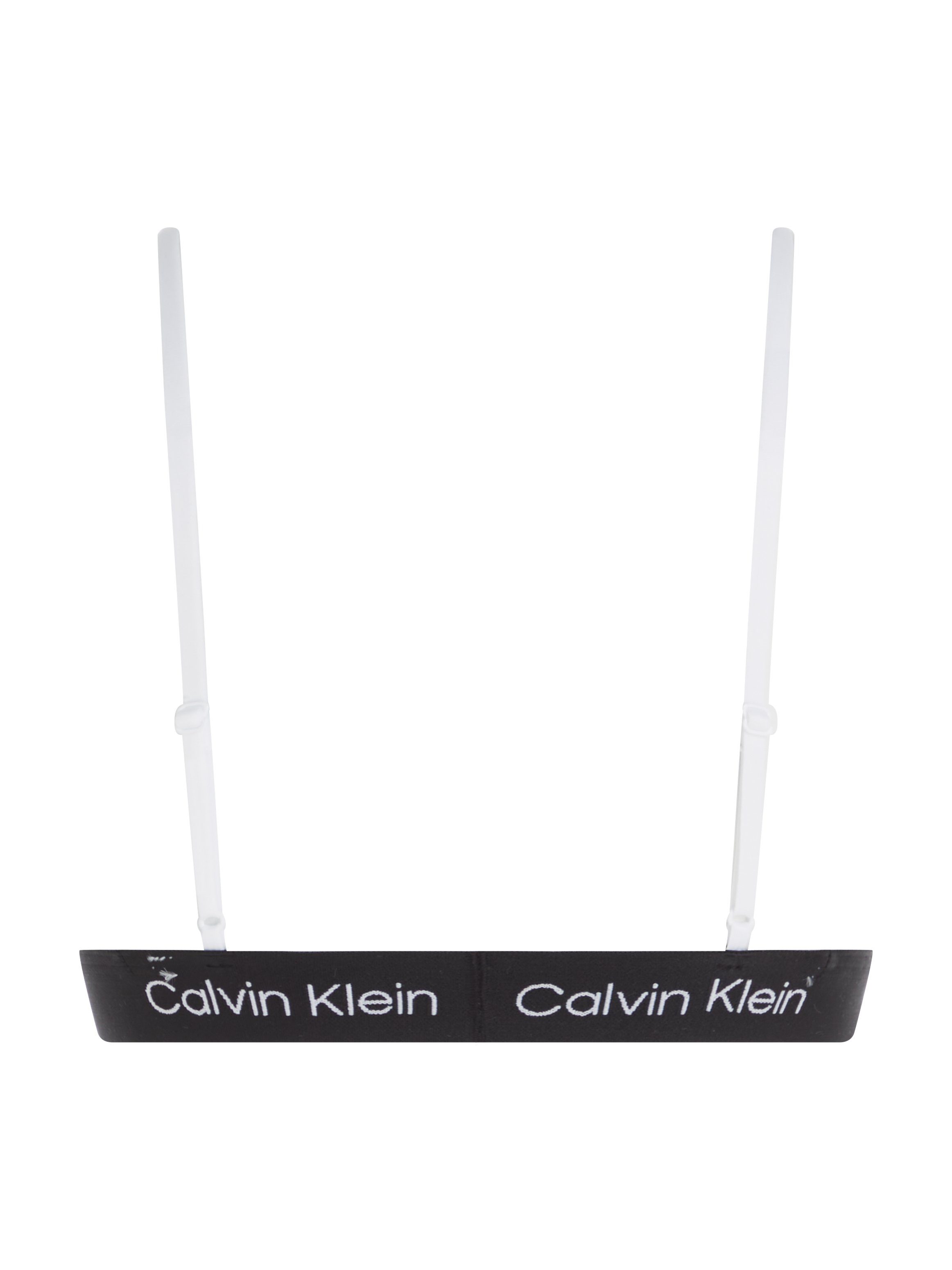 Klein UNLINED Calvin Alloverprint Underwear WHITE mit Bralette-BH BRALETTE