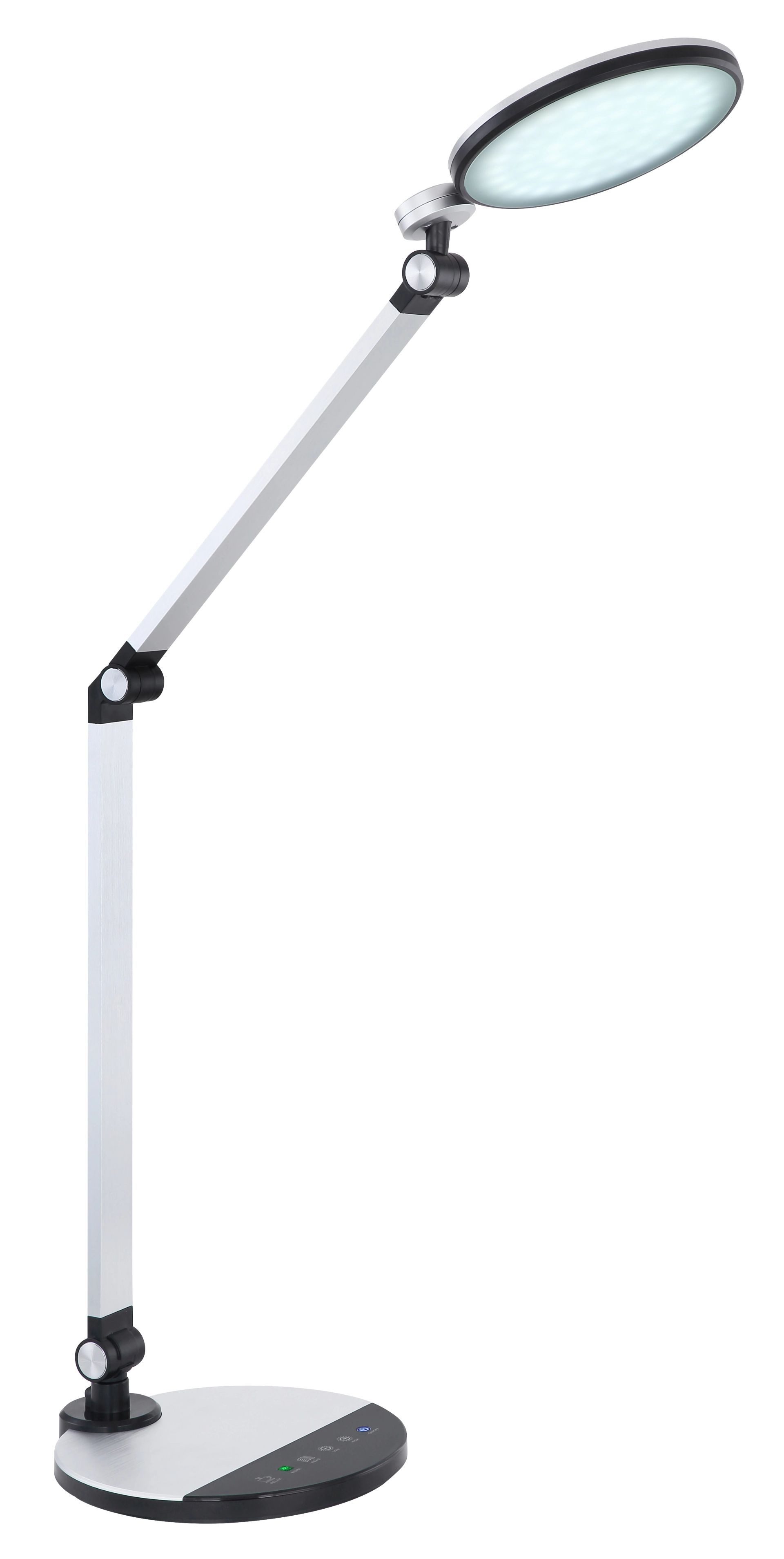 GLOBO LIGHTING LED Tischleuchte KONSTI, Dimmfunktion, mehrere Helligkeitsstufen, LED fest integriert, warmweiß - kaltweiß, Schreibtischlampe, Tischlampe, Büro, Arbeitszimmer