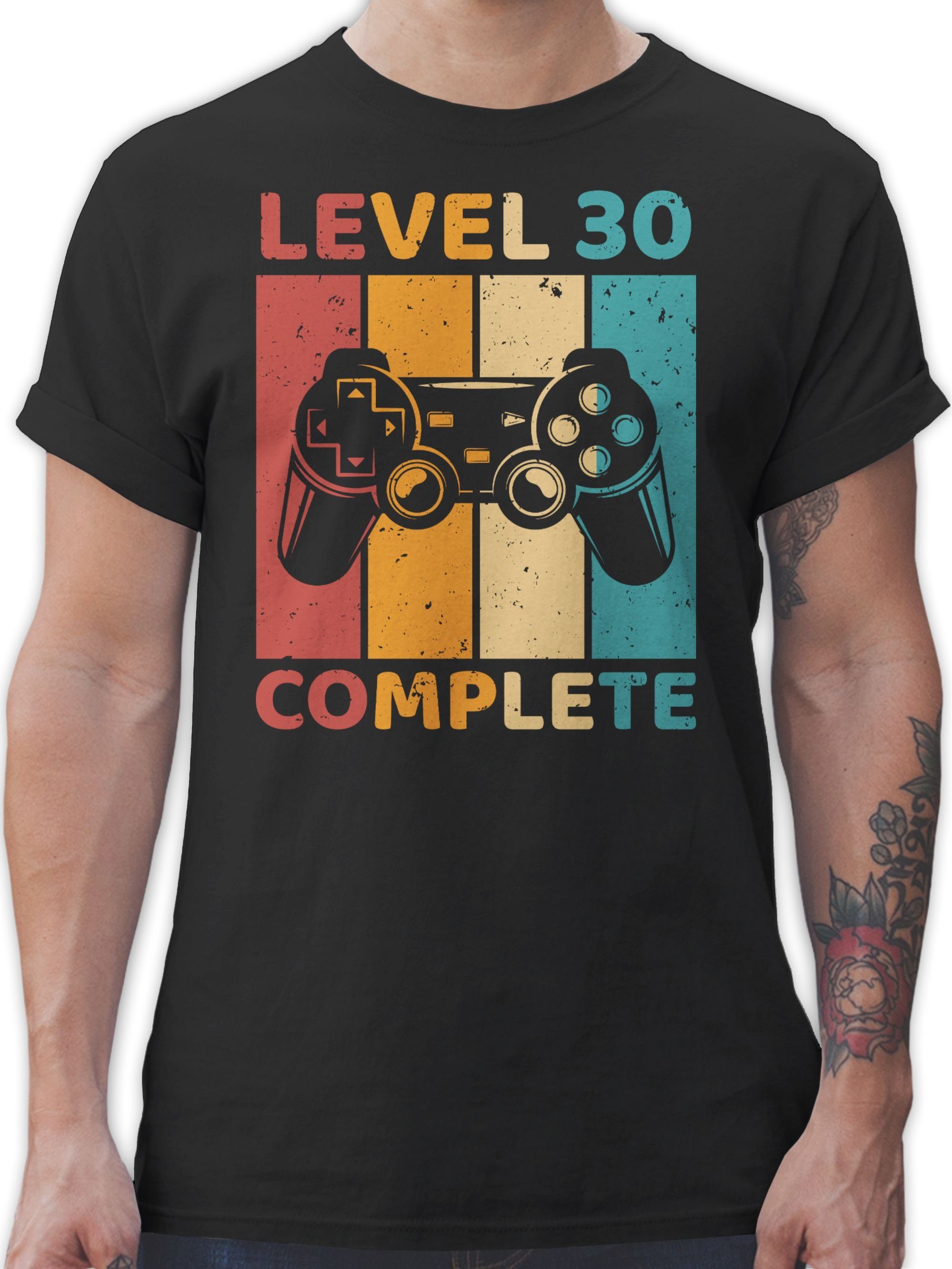 T-Shirt Level 30 Complete - Dreizig Freigeschalten Unlocked Completed - Zocker