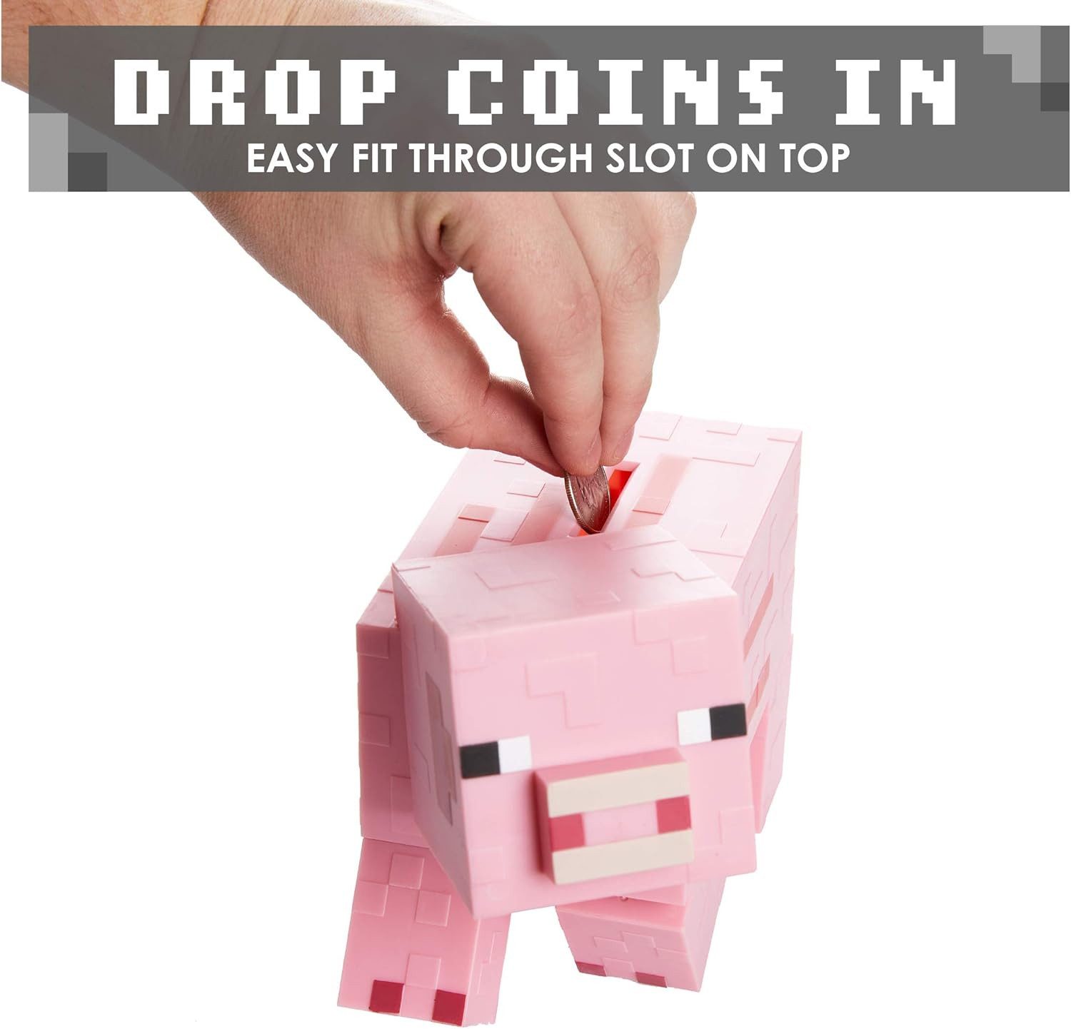 Paladone Spardose Minecraft Schweinchen Spardose, Offiziell lizenziertes Minecraft Merchandise