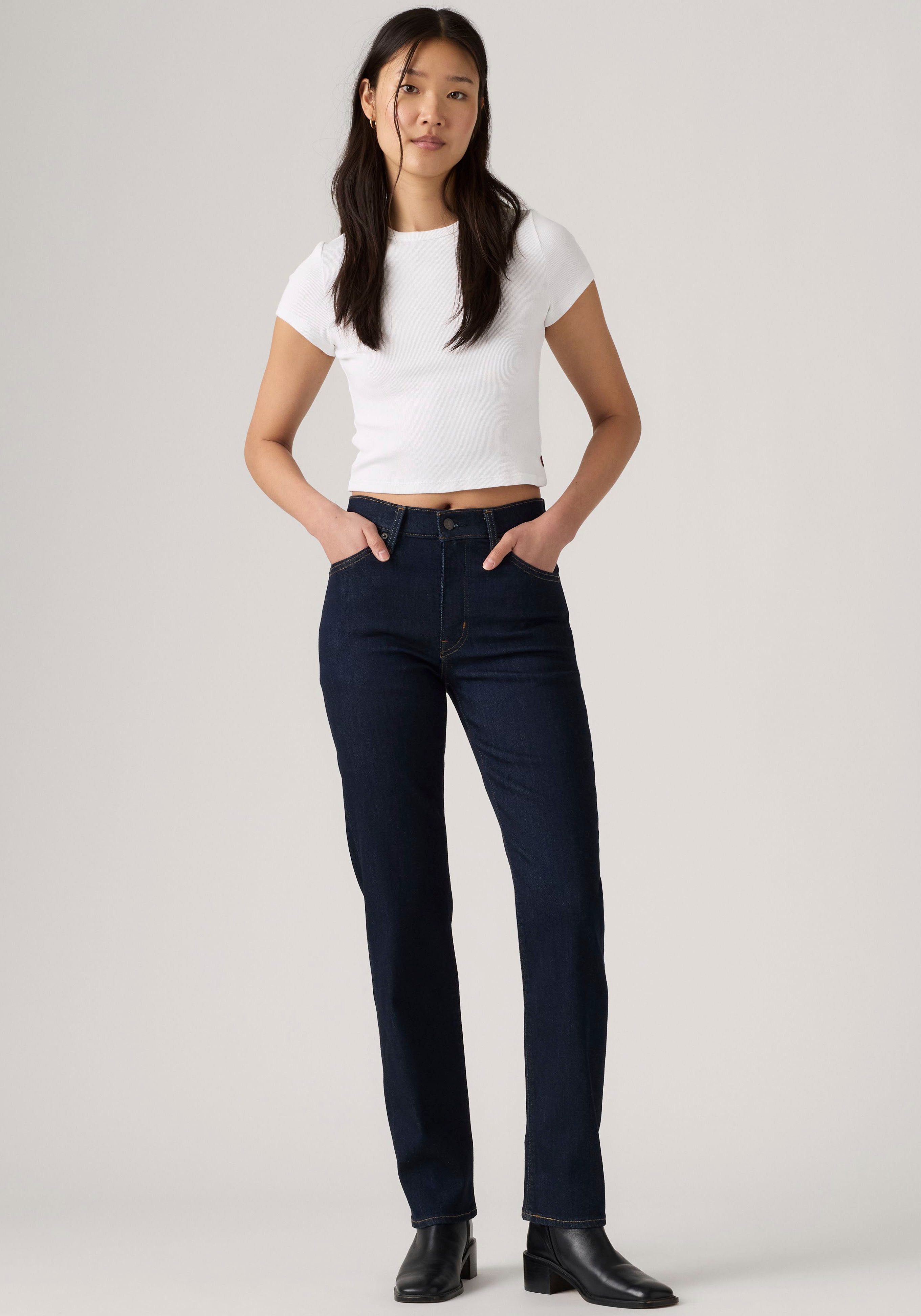 Levi's® Slim-fit-Jeans 722 HIGH RISE SLIM mit Lyocell und Stretch