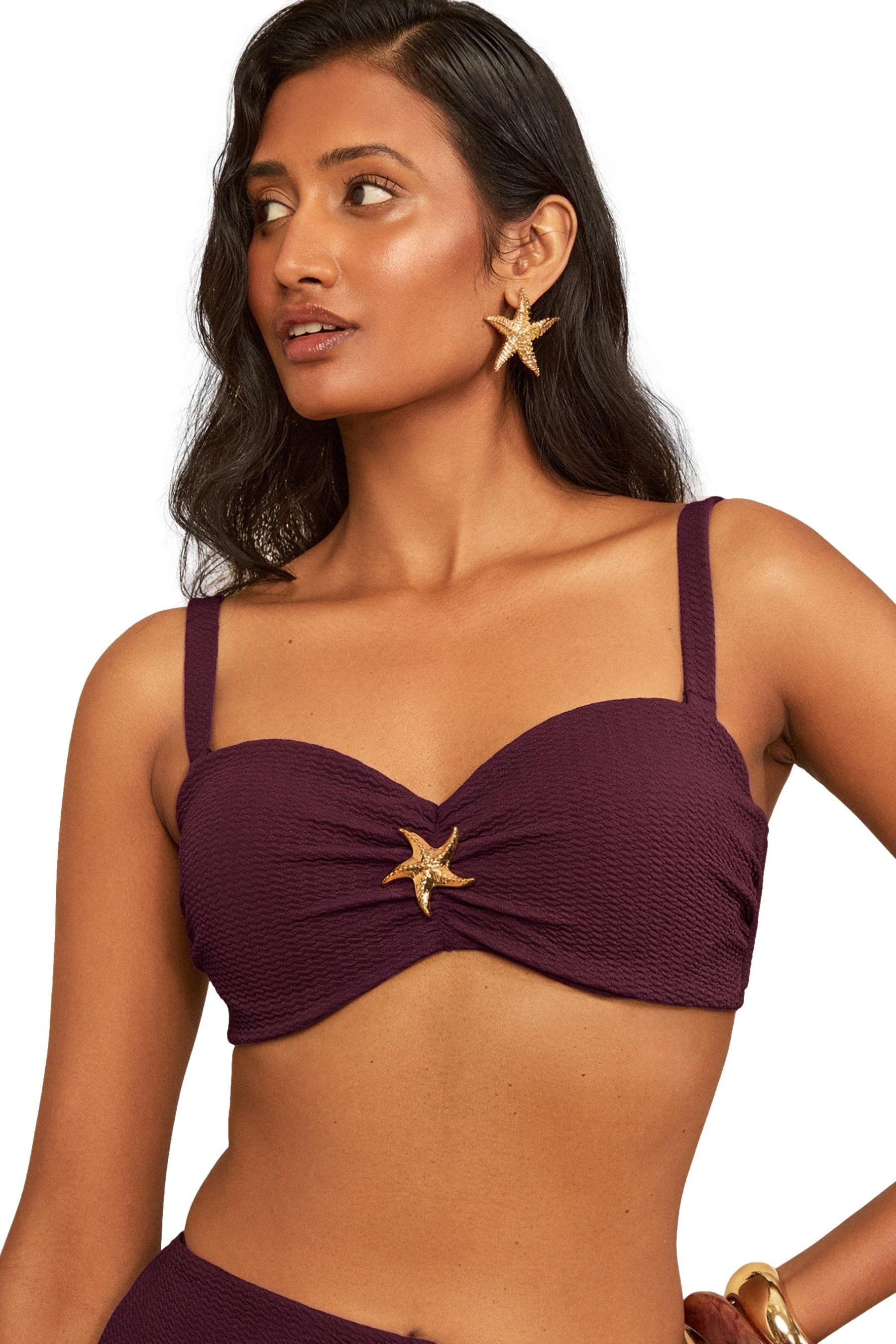 Push-Up-Bikini-Top Love & Roses Bikinioberteil mit geformten Körbchen