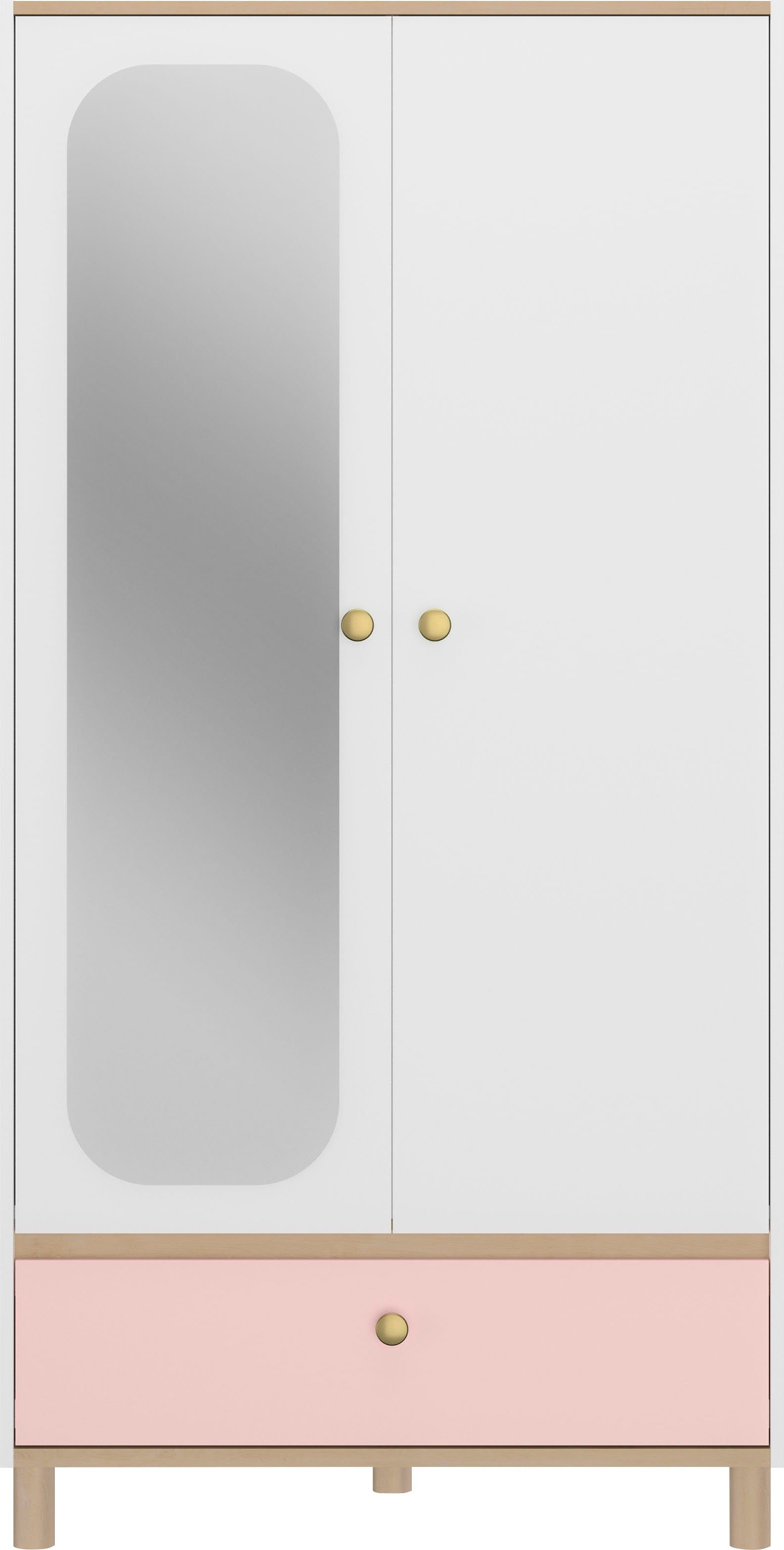 Gami Kleiderschrank Romy (1-St) Elegantes Design für eine sanfte und feminine Atmosphäre. – Bild 2 von 5