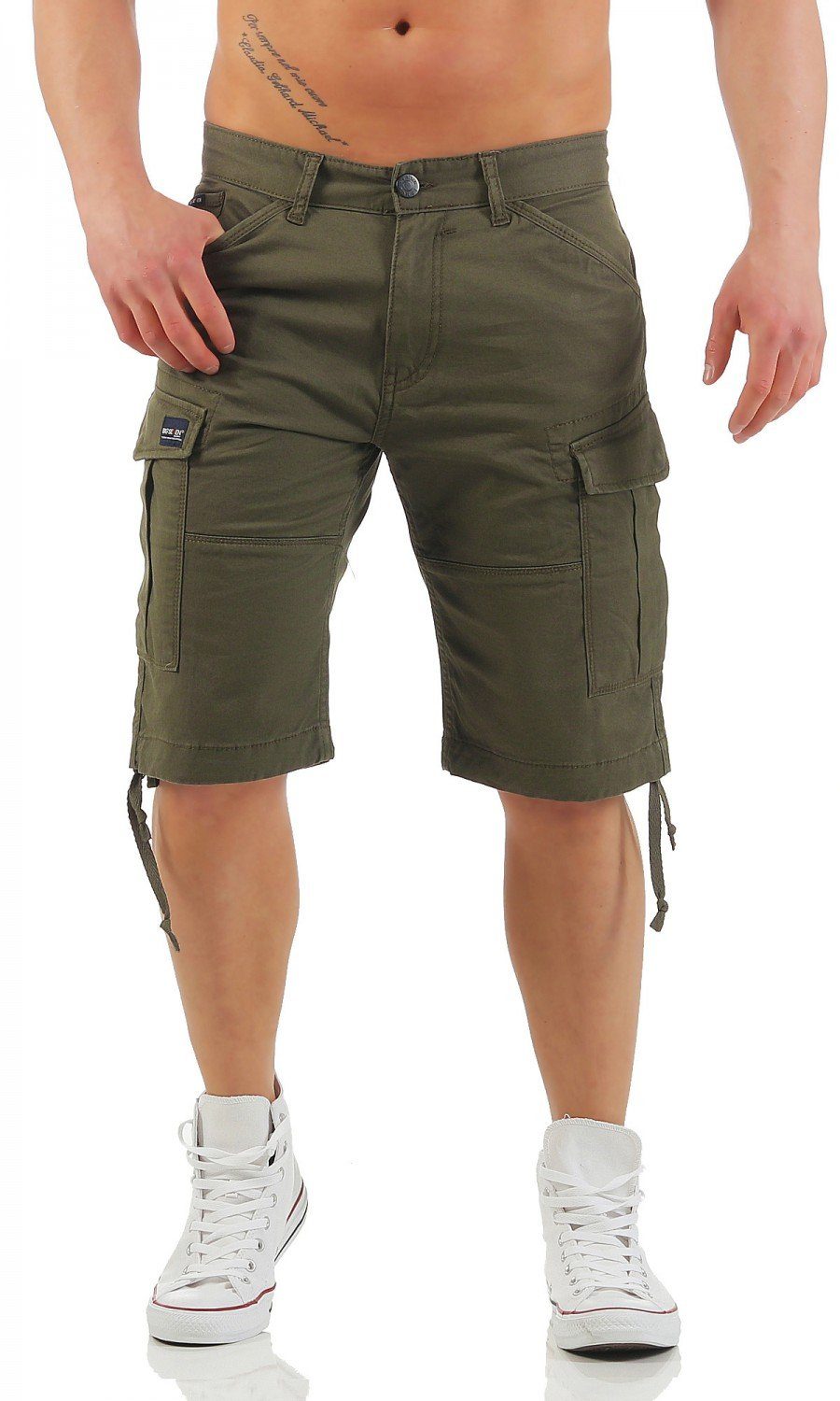 Big Seven Jeansshorts Big Seven Brian Cargo Shorts Comfort Herren Airforce