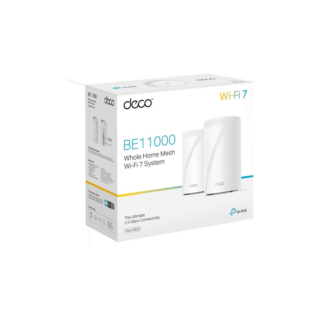 tp-link Deco BE65(2-pack) BE9300 Whole Home Mesh Wi-Fi 7 Access Point