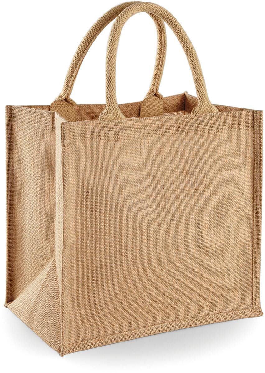 Westford Mill Umhängetasche Jute Midi Tote 30 x 30 x 19 cm