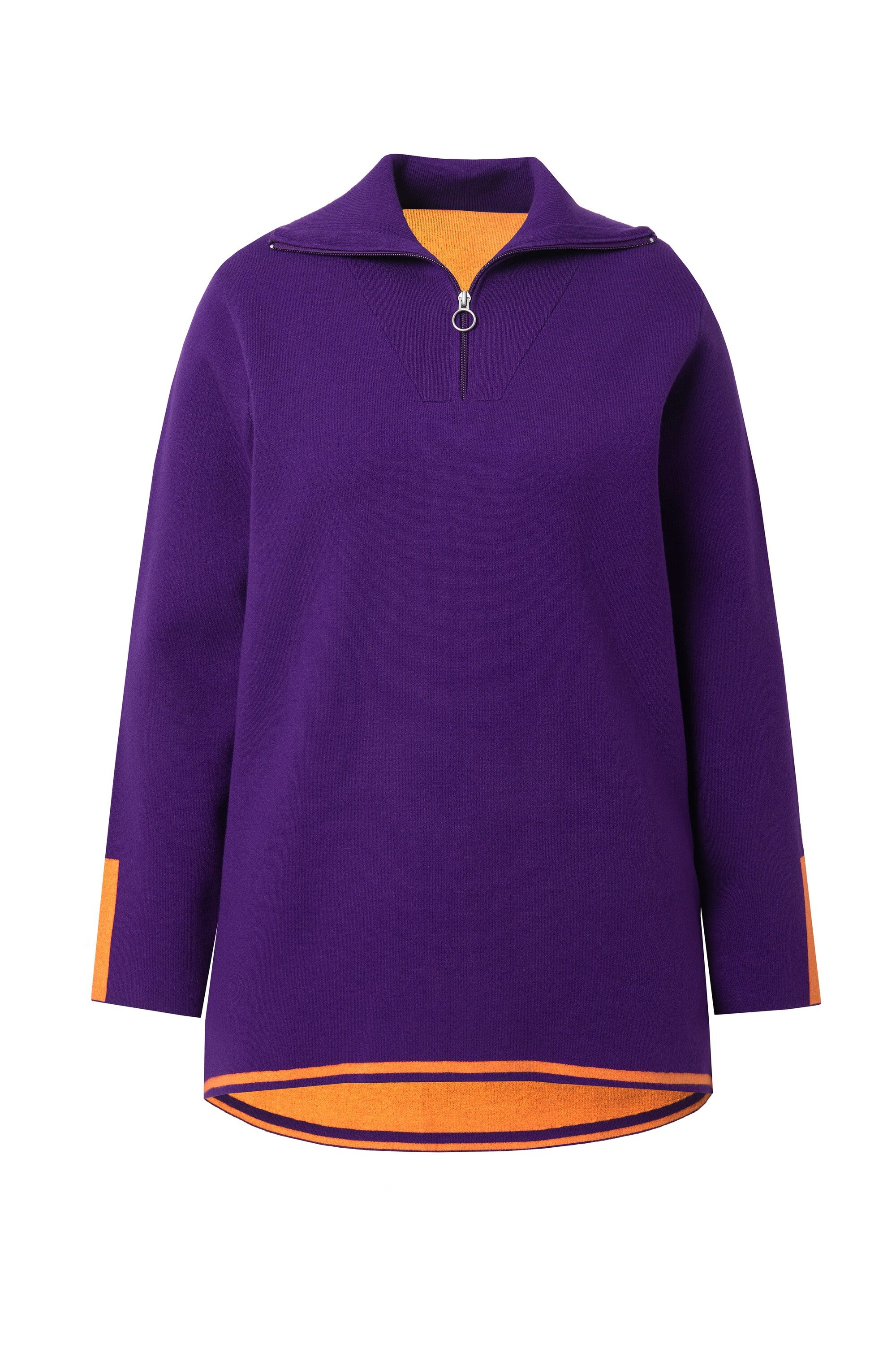 Angel of Style Troyer Strick-Troyer Doubleface-Strick Zippkragen günstig online kaufen