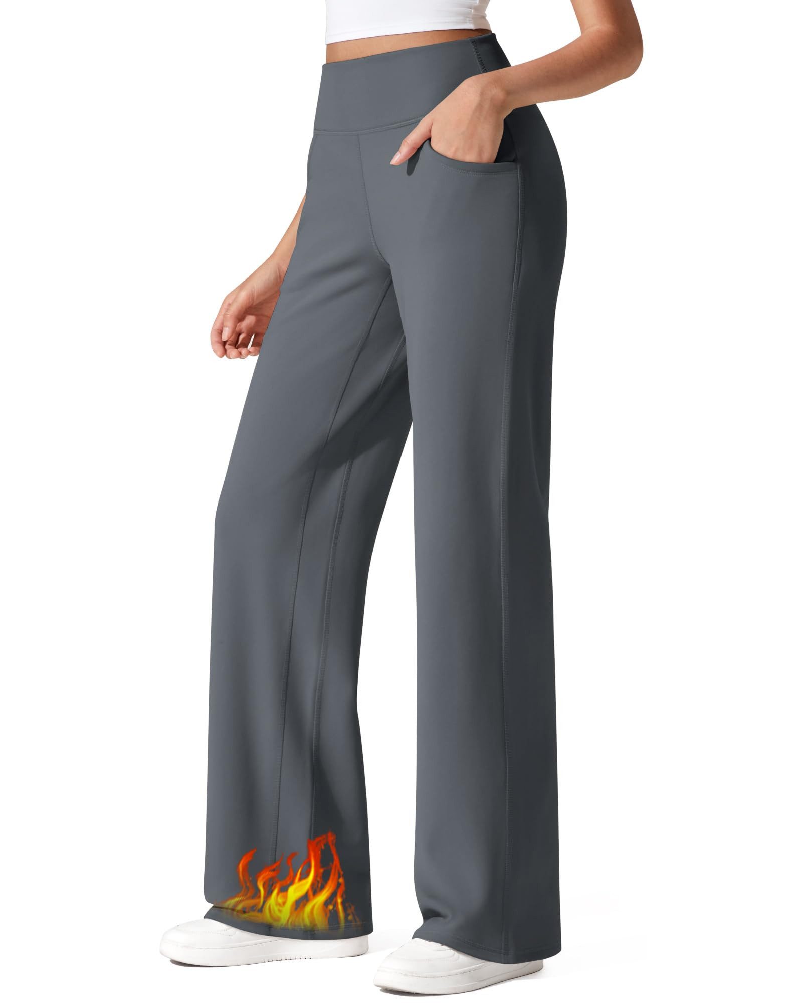 G4Free Jerseyhose Thermohose Damen Winterhose Gefüttert Hohe Taille Jogging günstig online kaufen