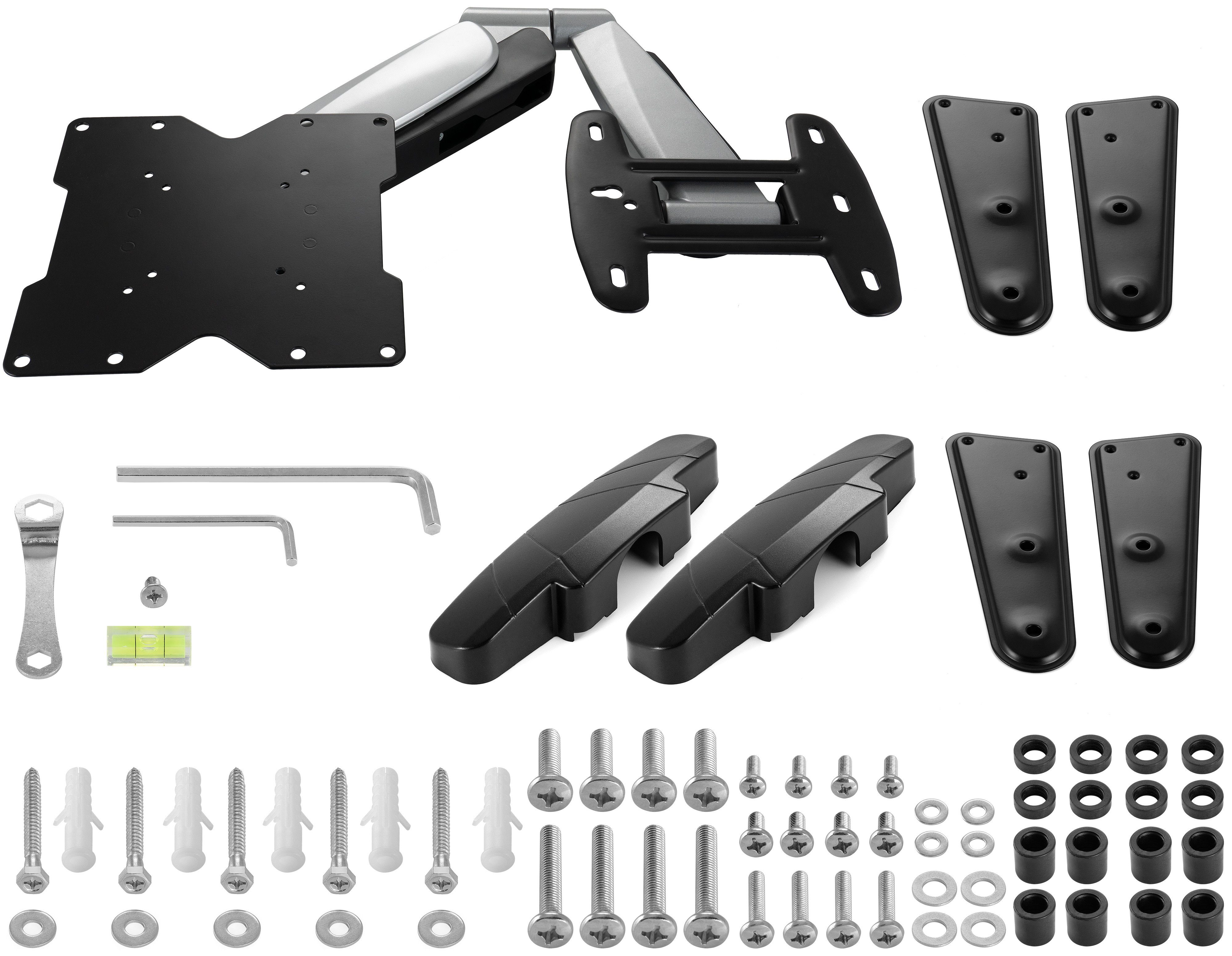 (bis drehbar, 7kg höhenverstellbar 400 Bildschirme Poppstar für max. schwenkbar 400mm) x VESA 55,00 bis neigbar Gasdruckfeder 25kg Zoll, Monitor-Halterung TV-Wandhalterung,