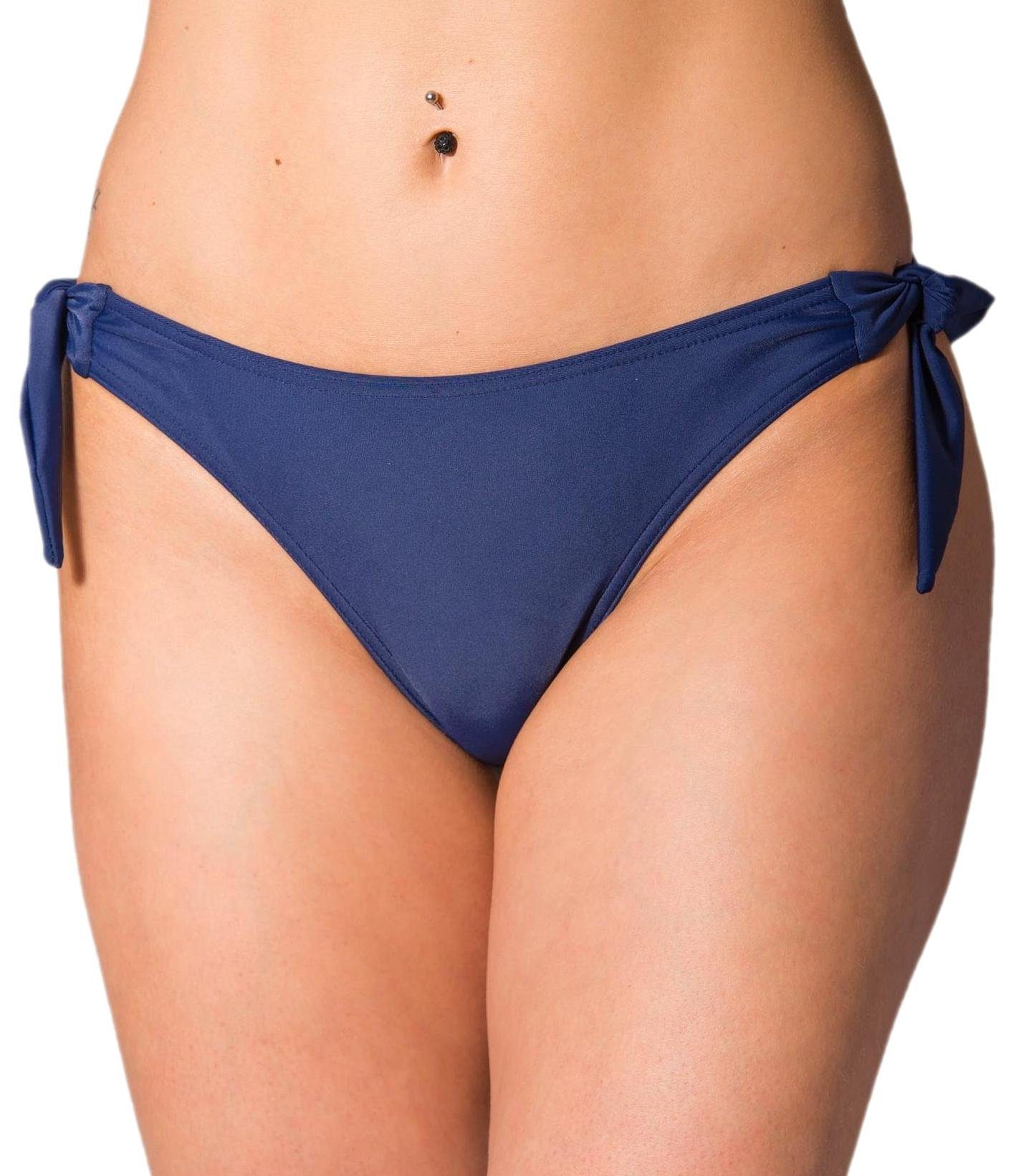 Aquarti Bikini-Hose Aquarti Damen Tanga Bikinihose Seitlich Gebunden Brazil günstig online kaufen