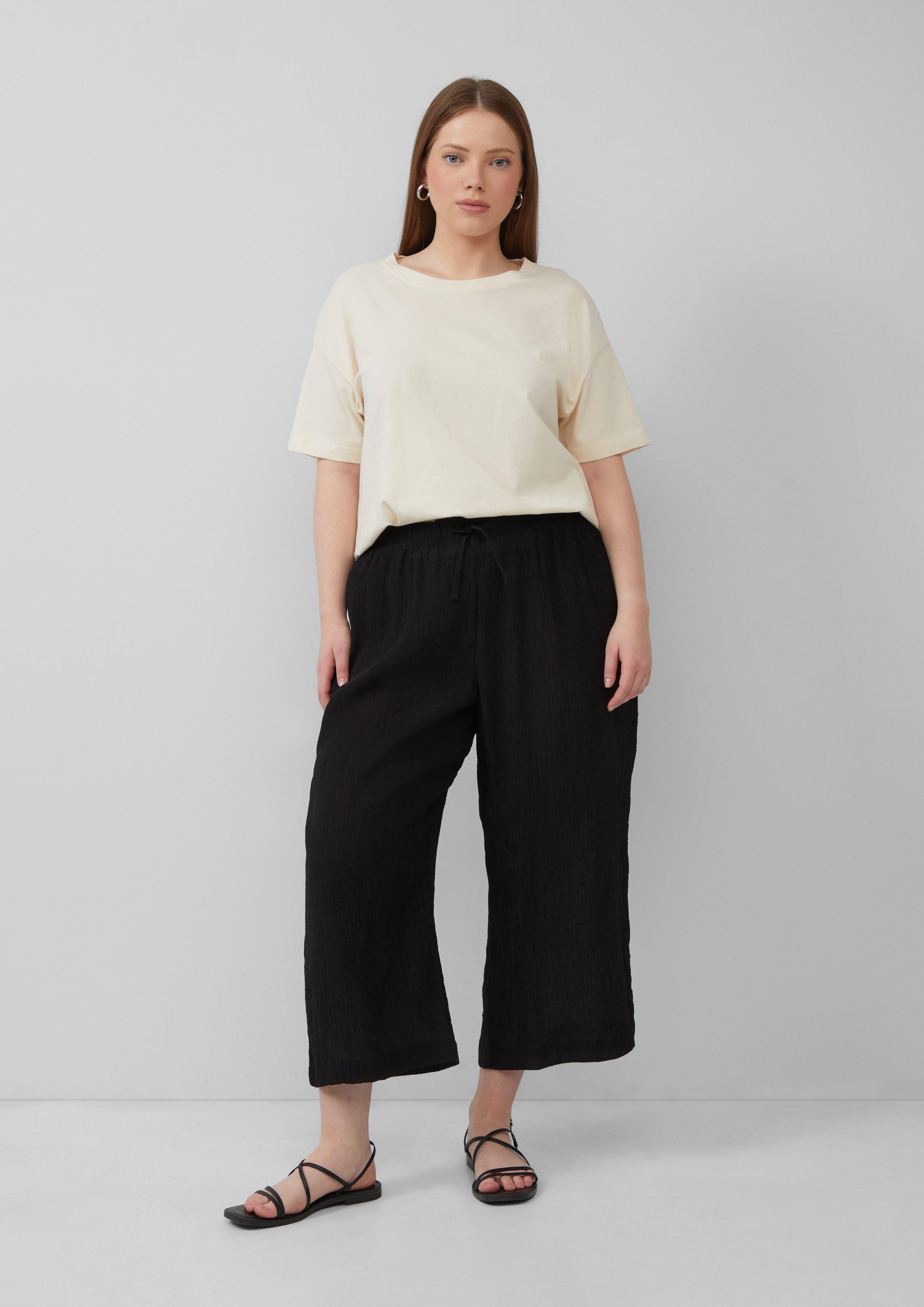 QS Stoffhose Culotte aus Viskosemix günstig online kaufen