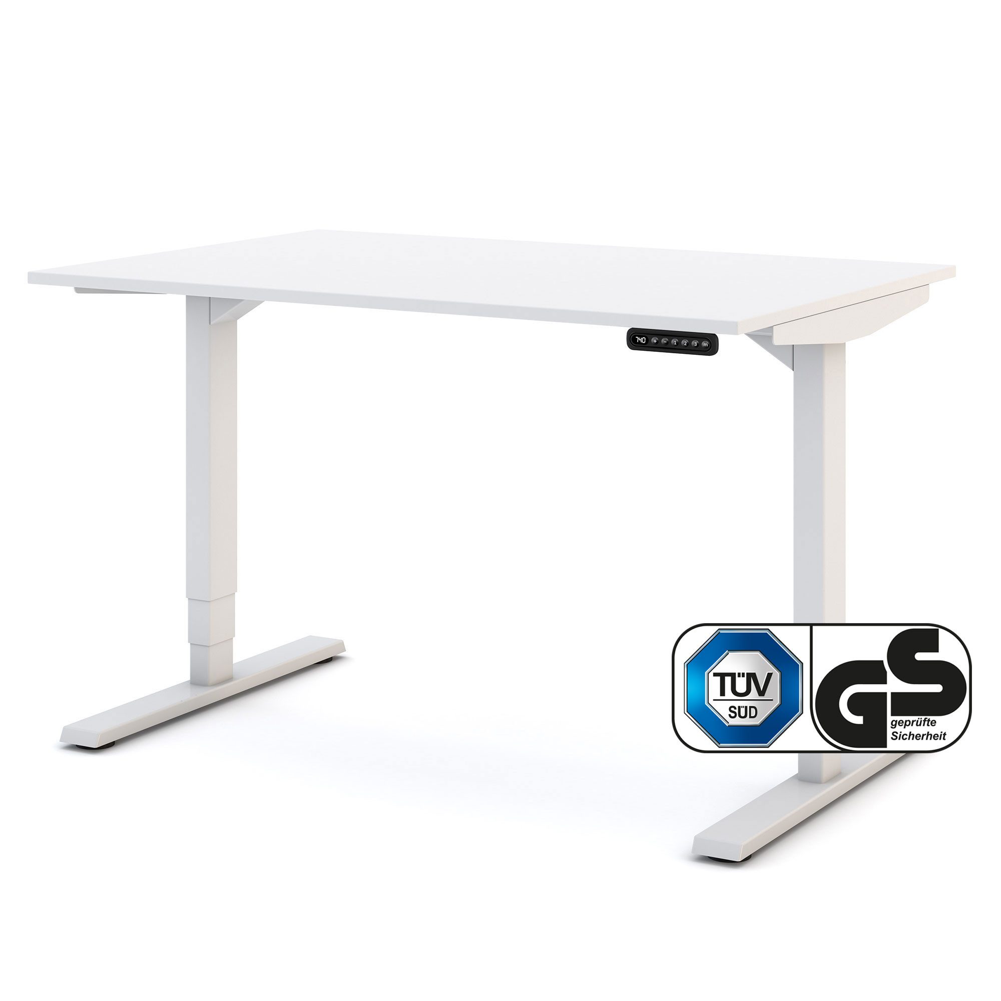 ASSMANN Büromöbel Schreibtisch Y-LINE (120x80cm Weiß günstig online kaufen