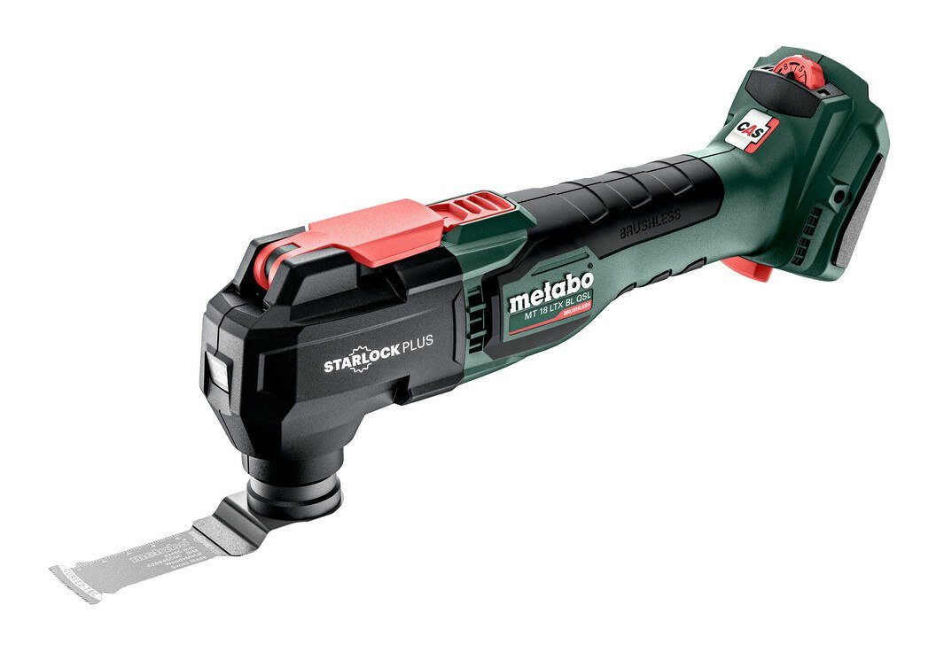 metabo Akku-Multischleifer MT 18 LTX BL QSL, 20000 U/min, Multitool Ohne Akku in MetaBox