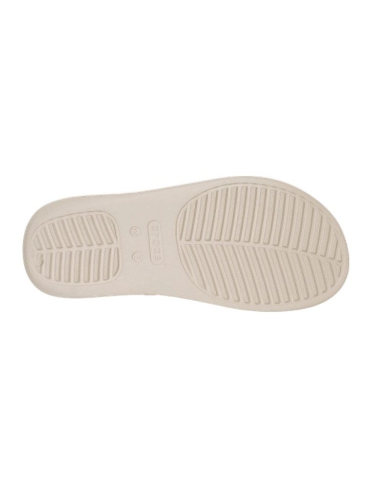 Crocs Zehensandale Getaway Triangle Flip beige - Damen Badeschuh