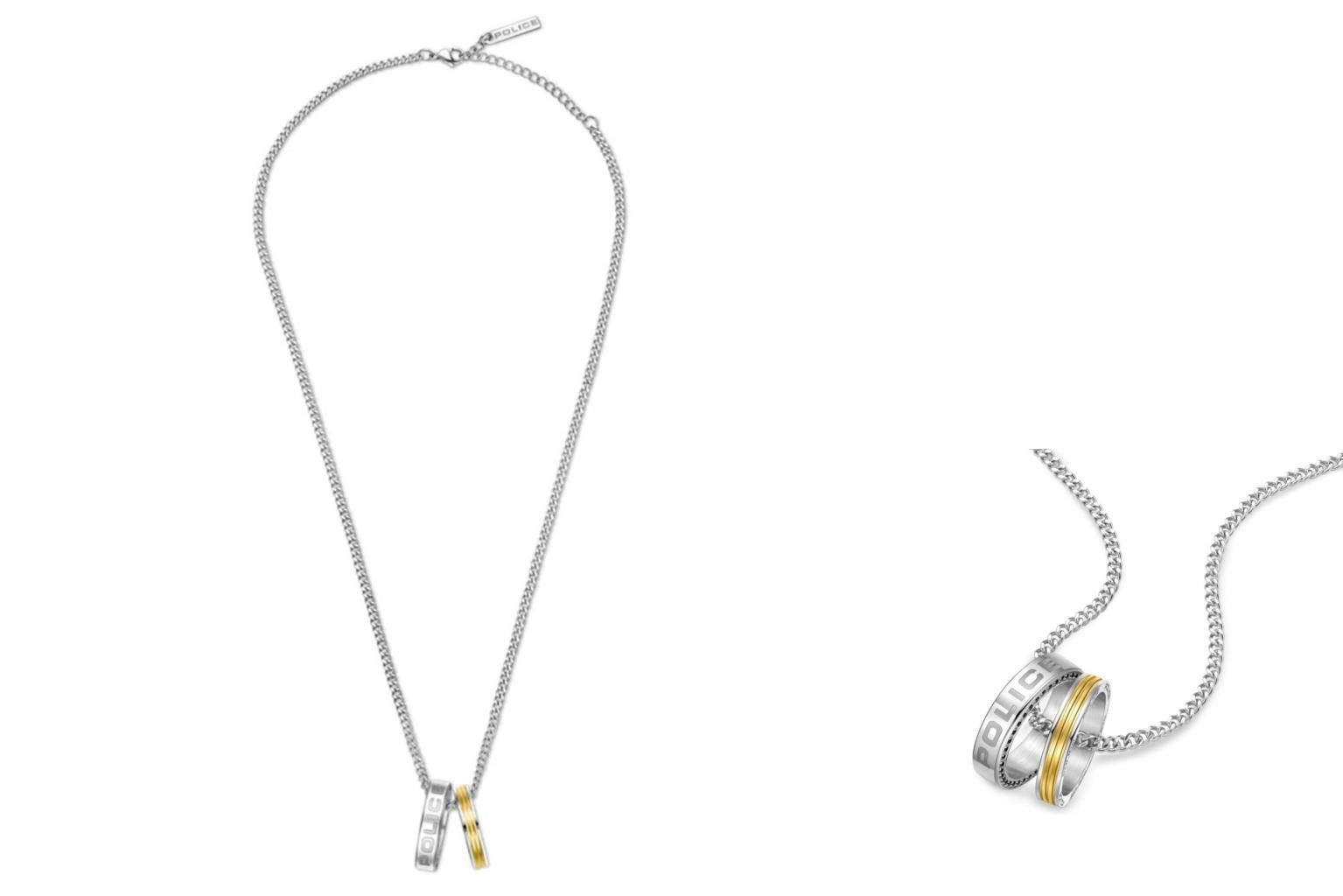 Police Edelstahlkette Damenhalskette Pol...