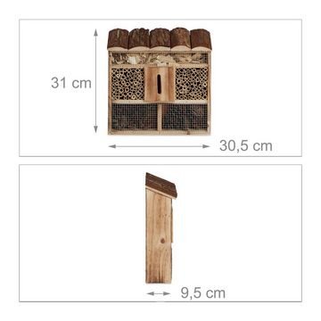 relaxdays Insektenhotel 3 tlg Insekten City