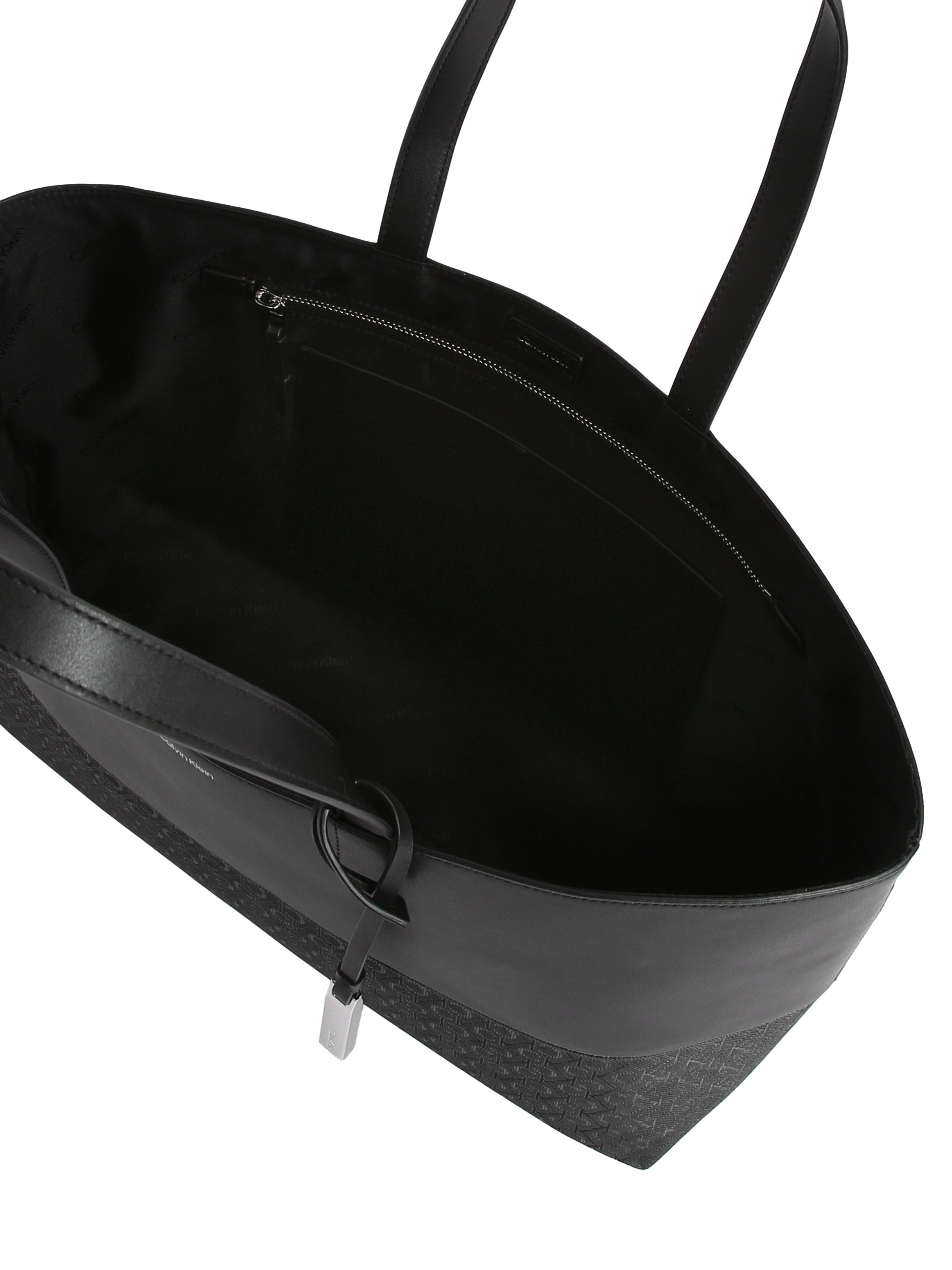 Calvin Klein Shopper CK MIXMEDIA SHOPPER_MONO, Umhängetasche groß, Damen Schultertasche