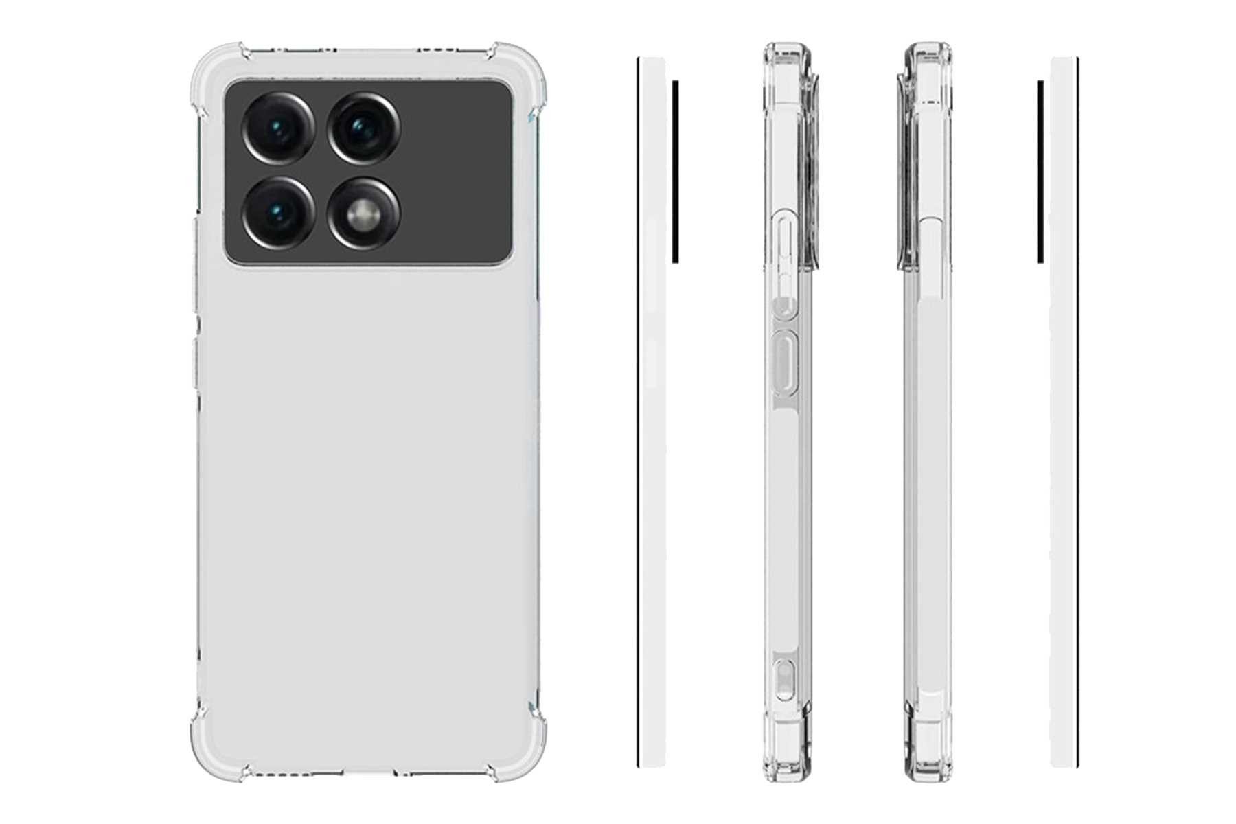 mtb more energy Smartphone-Hülle Clear Armor Case für Xiaomi Poco X6 Pro, Redmi K70E, Transparente TPU Schutzhülle Case Backcover mit Anti-Shock Verstärkung