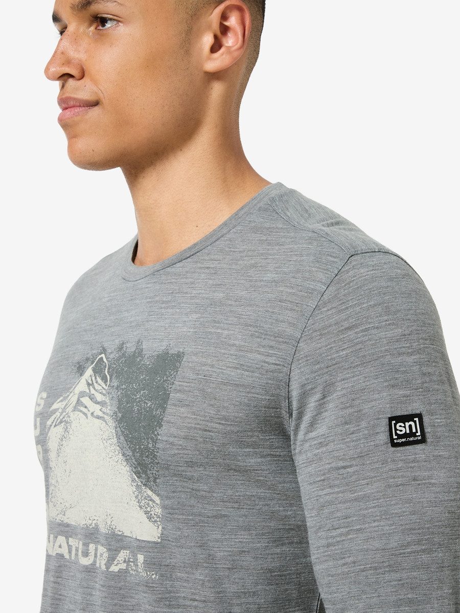 SUPER.NATURAL Langarmshirt für Herren, Merino M günstig online kaufen