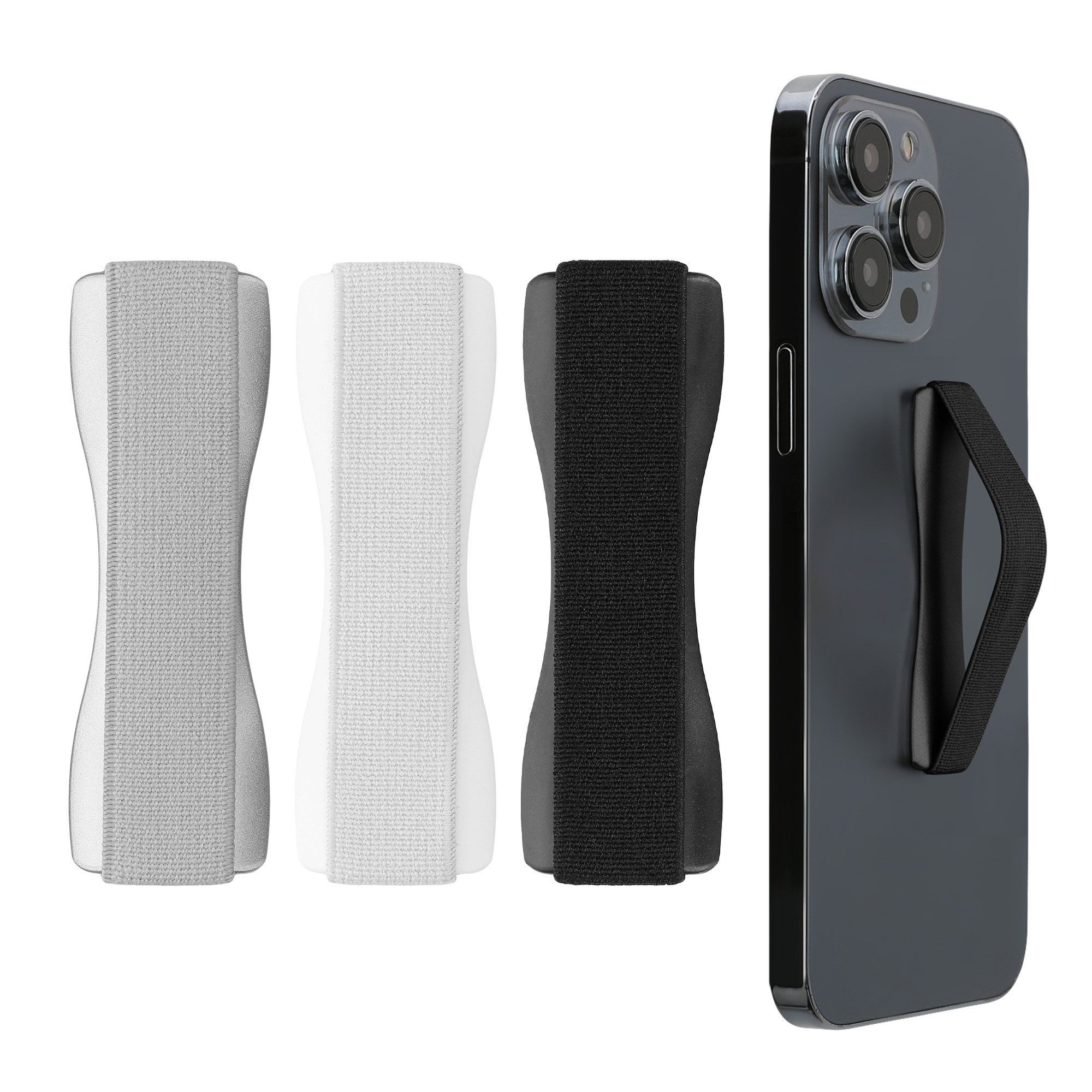 kwmobile Popsockets Smartphone Fingerhalter 3 Set, (3-tlg., Handy Halter Griff Halterung Einhandbedienung - 3x Handyhalter)