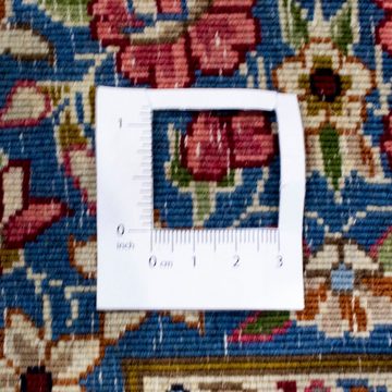 Wollteppich Rafsanjan Teppich handgeknüpft dunkelblau, morgenland, rechteckig, Höhe: 7 mm