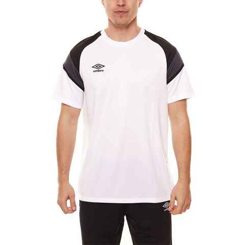 Umbro Funktionsshirt umbro Training Jersey Herren Trainings-Shirt Sport T-Shirt 65289U-GR8 Fußball-Shirt Weiß/Schwarz