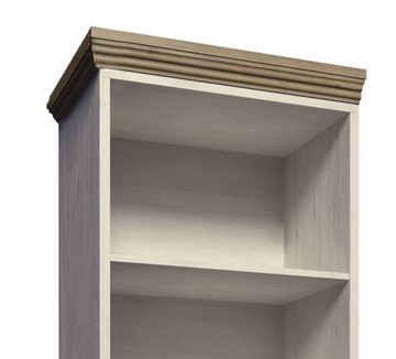 Feldmann-Wohnen Bücherregal Royal, 1-tlg., 67cm Pinie skandinavisch weiß Wildeiche Landhaus-Stil