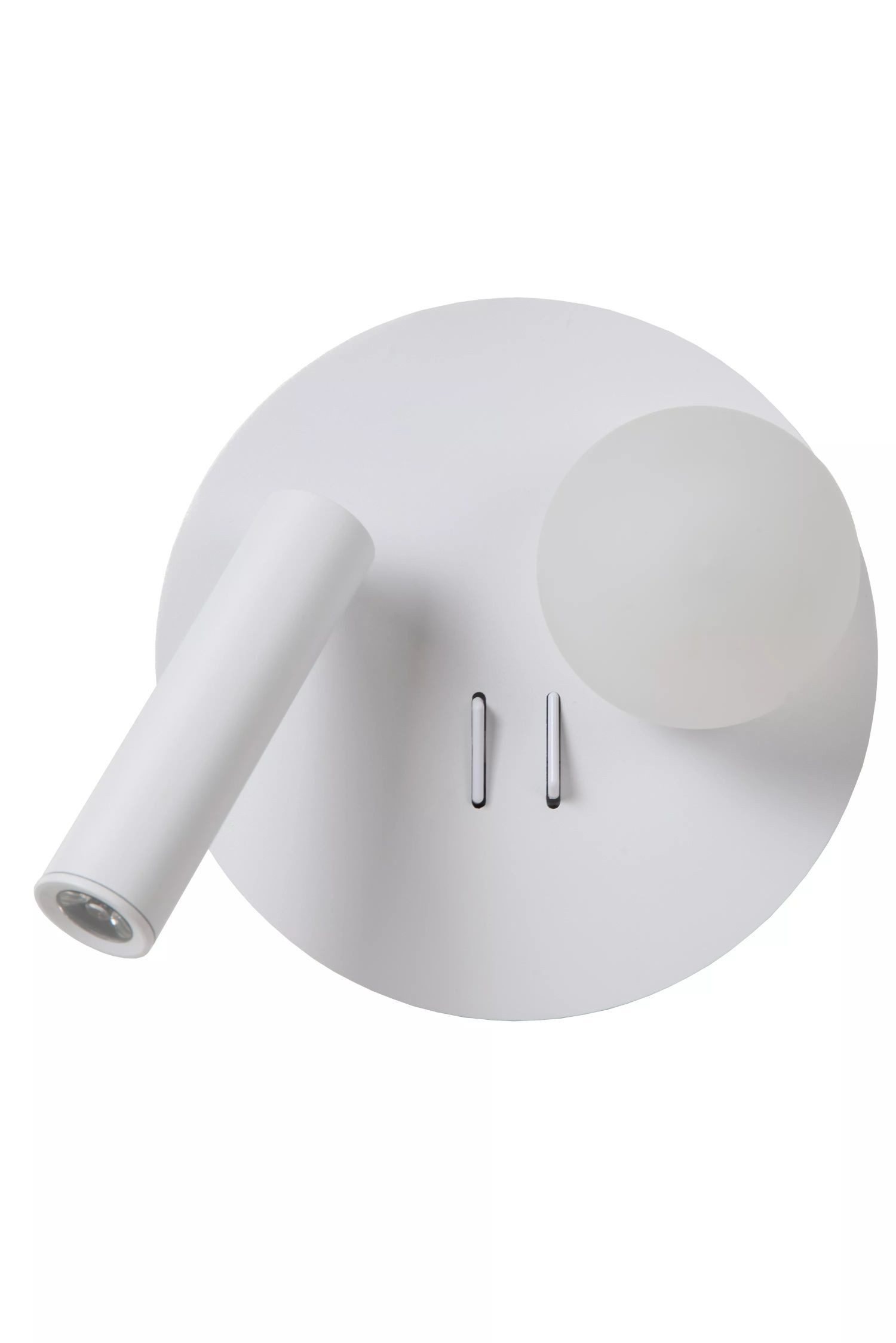 Licht-Erlebnisse Wandleuchte HIRAV, LED fest integriert, Warmweiß, LED Metall mit Schalter Weiß warmweiß 3000 K 200 lm