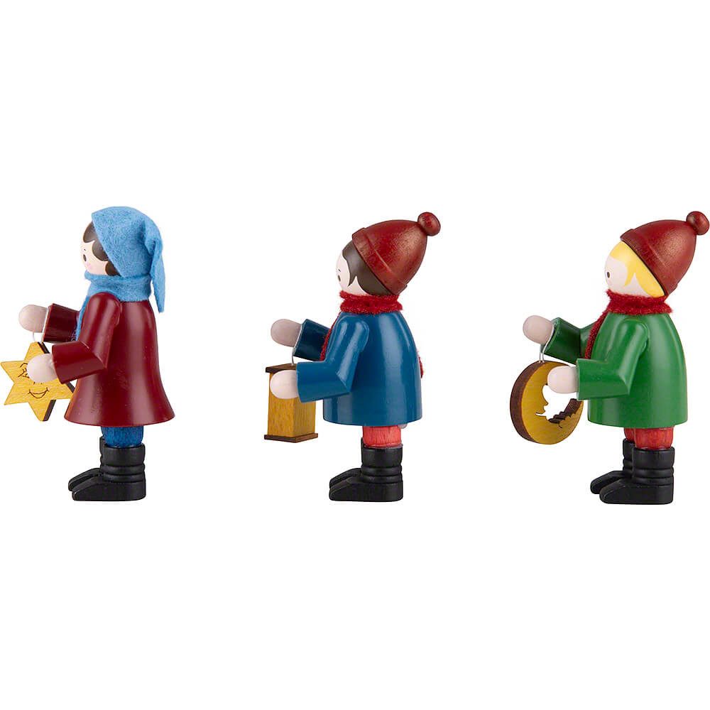 Volkskunstwerkstatt Romy Thiel Dekofigur Thiel-Figuren Lampionkinder (3-teilig - bunt - 6cm) von Romy Thiel
