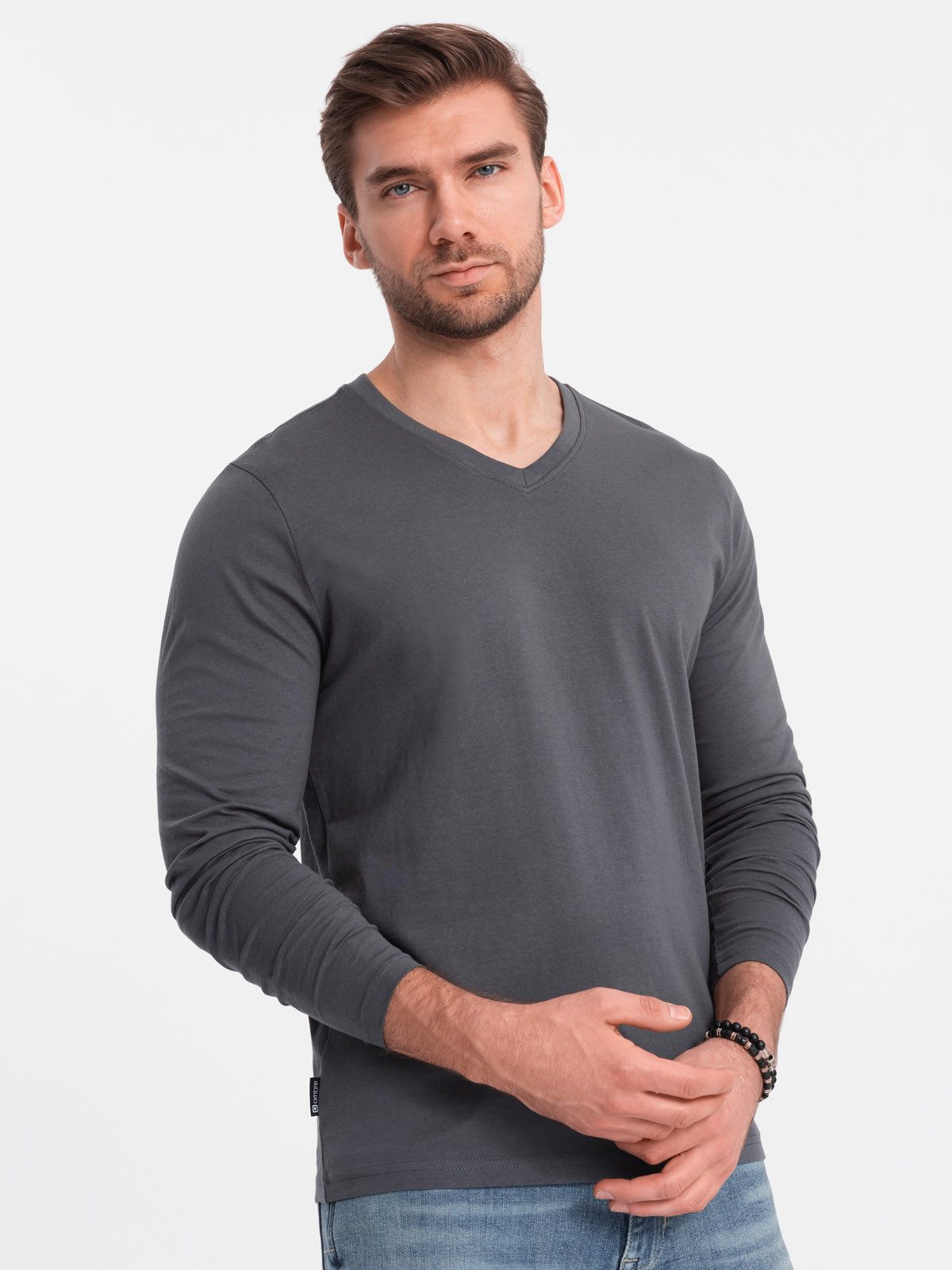 OMBRE Longsleeve Longsleeve für Herren mit V-Ausschnitt. günstig online kaufen