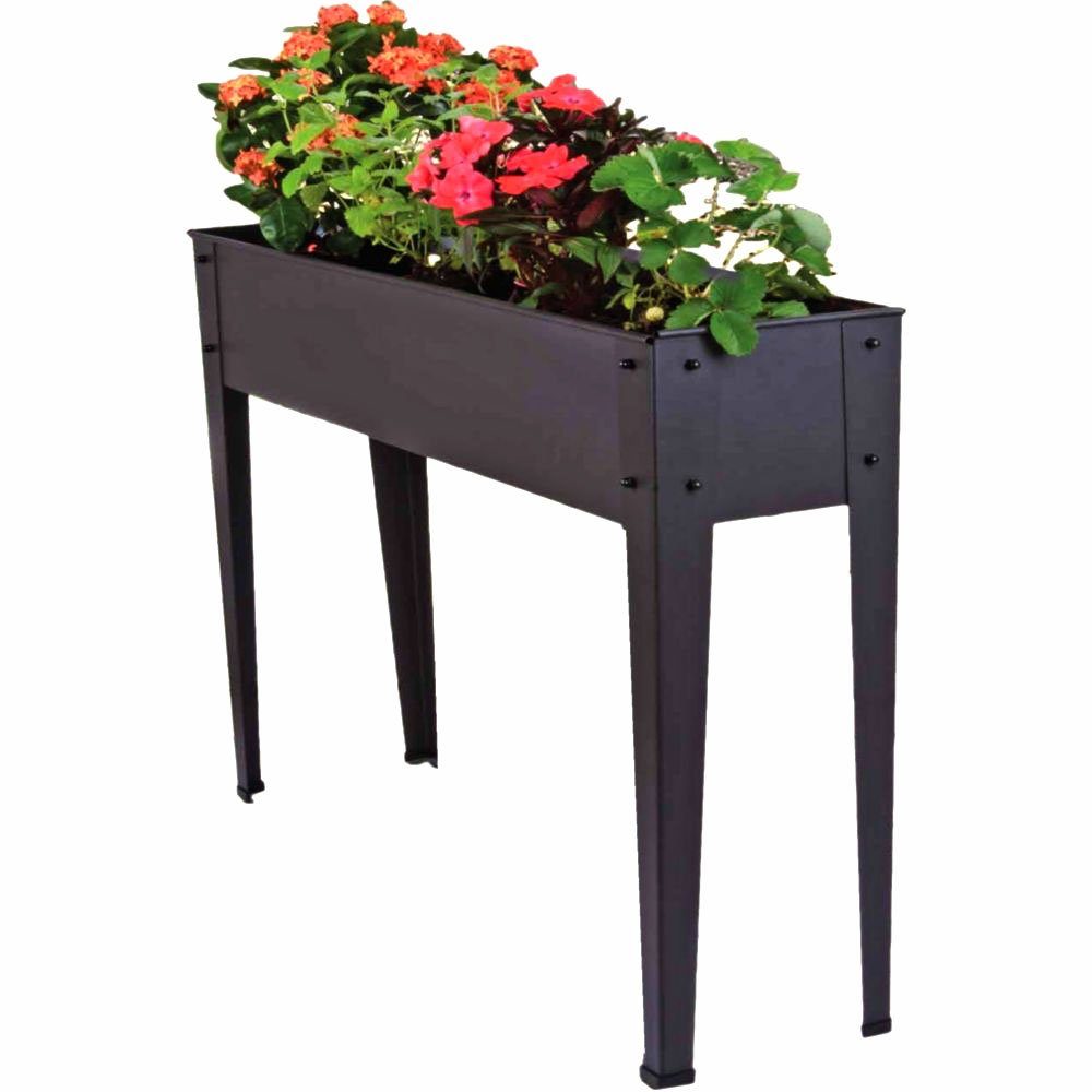 Harms Import Hochbeet, Hochbeet Metall Höhe 80 cm Hochbeet Balkon schmal Blumenkasten