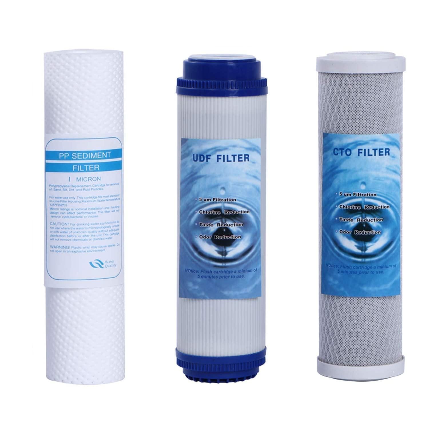 LuxusKollektion Filter-Set Wasserfilter-Set 3-teilig 6,3x25,4cm