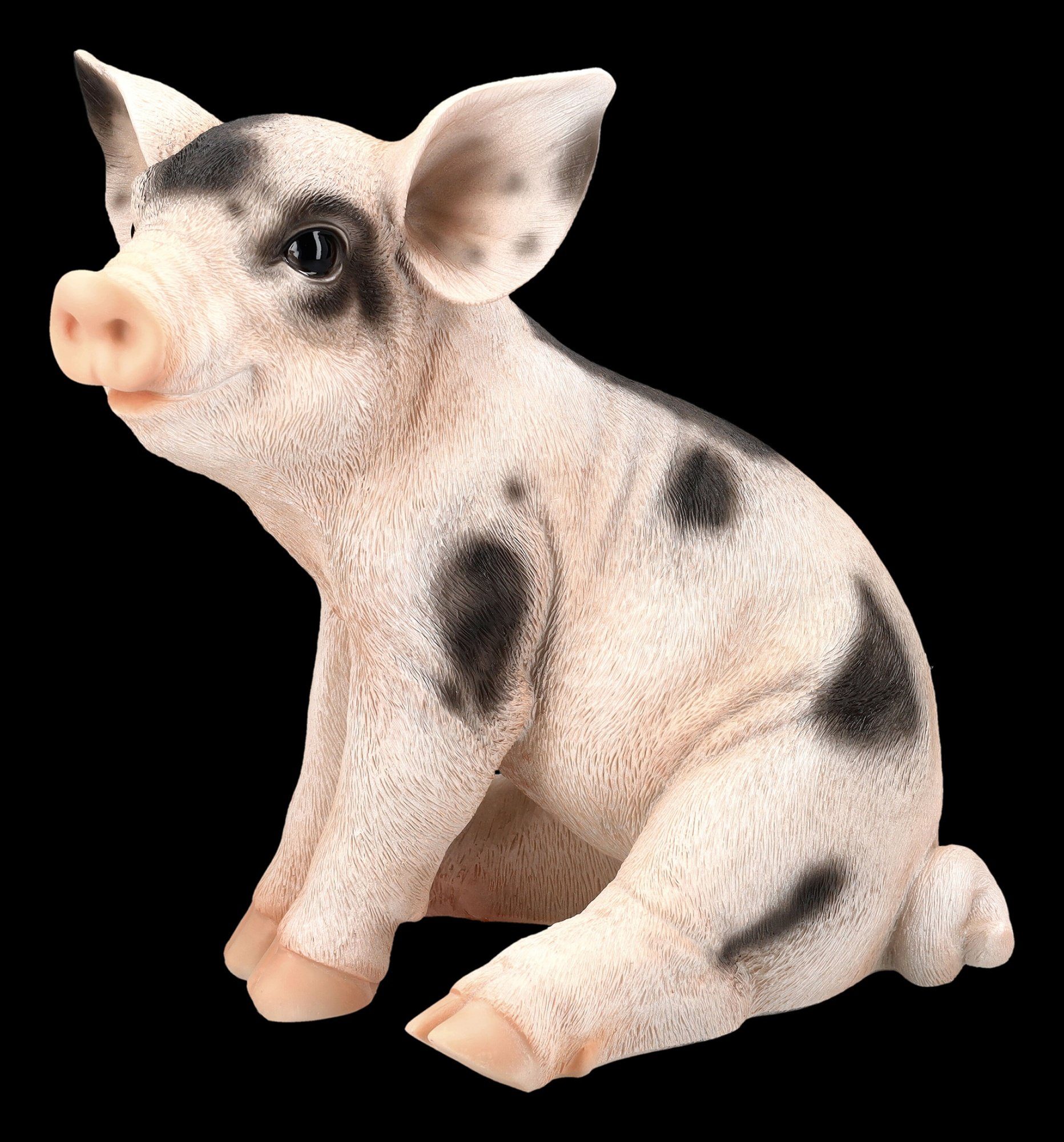 Tierdeko - Figur Shop - Schwein Dekofigur Figuren Schweine Ferkel Geflecktes GmbH Dekofigur