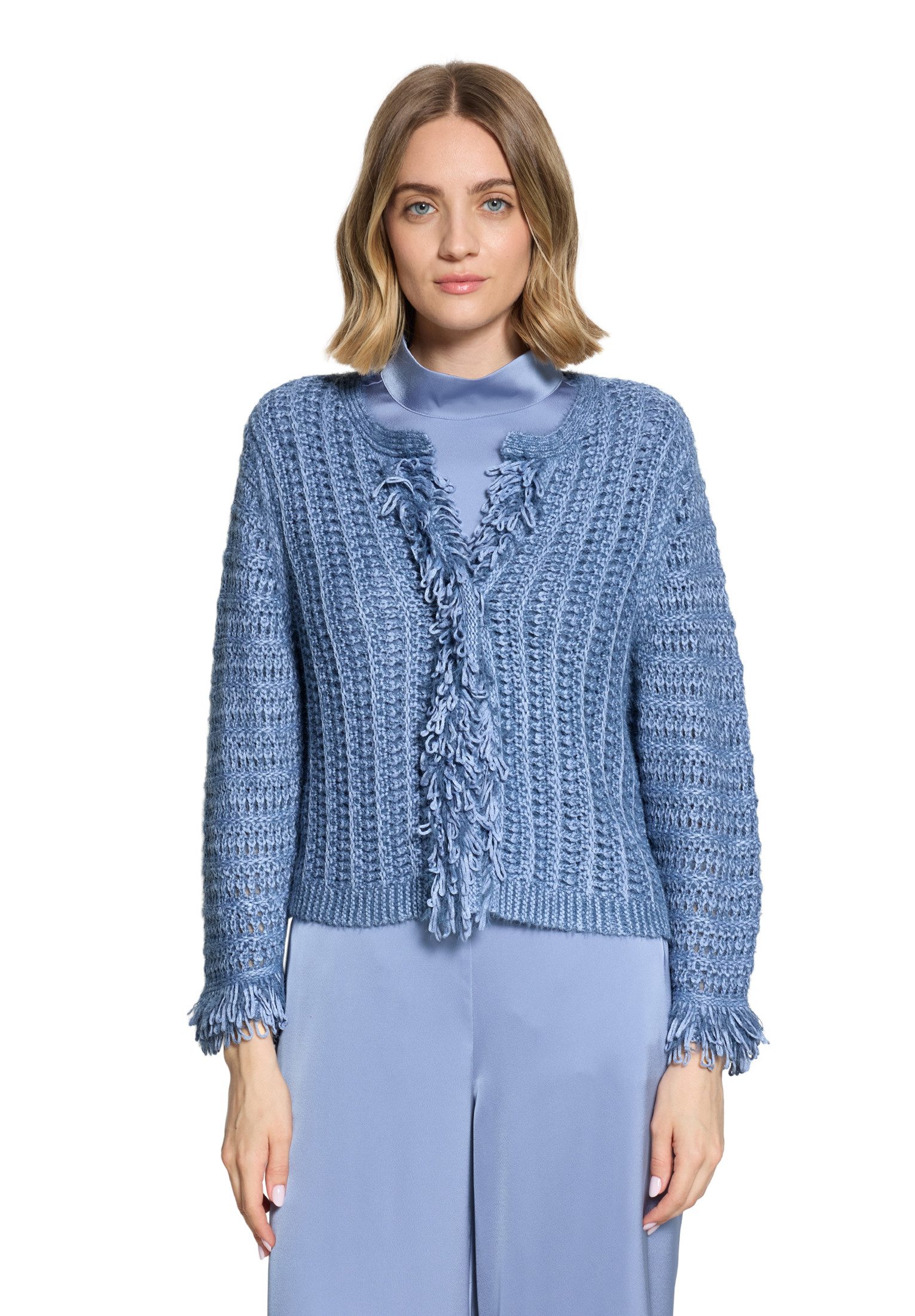 Strickjacke Damen mit Fransen